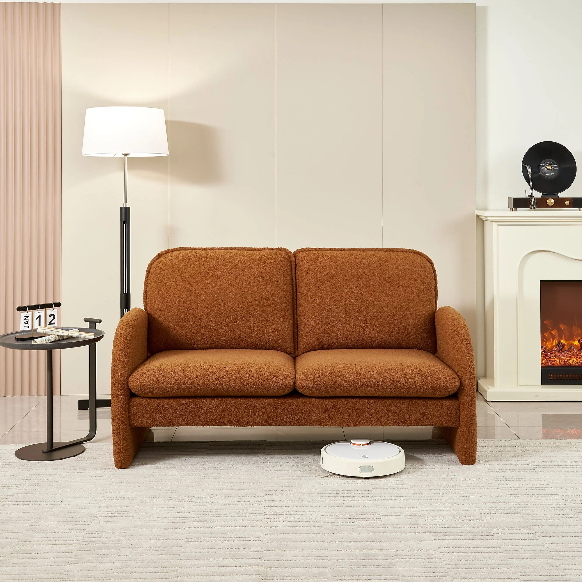 Upholstered Loveseat Sofa Small Couch - Image 14