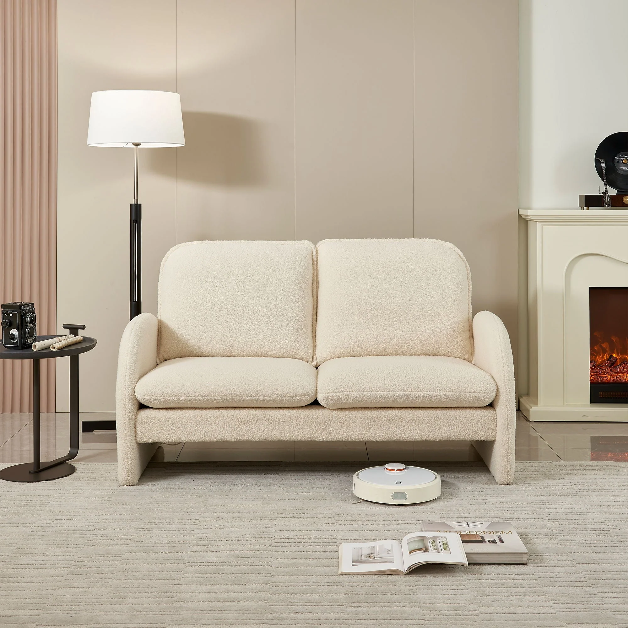 Upholstered Loveseat Sofa Small Couch - Image 16