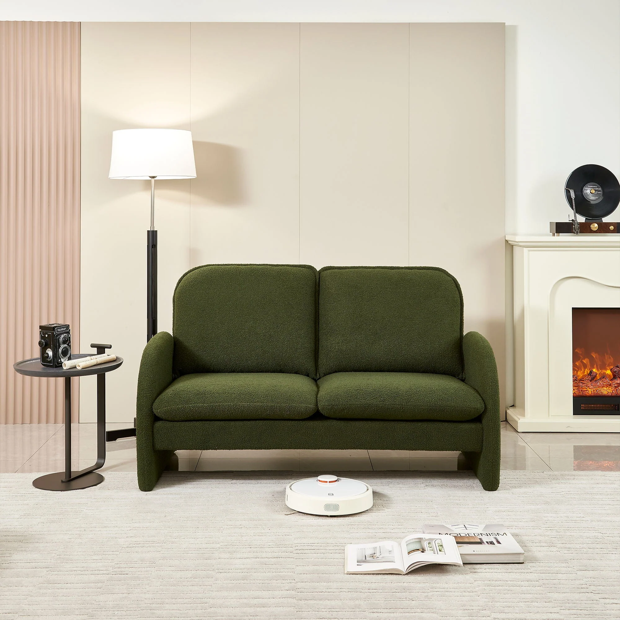 Upholstered Loveseat Sofa Small Couch - Image 2