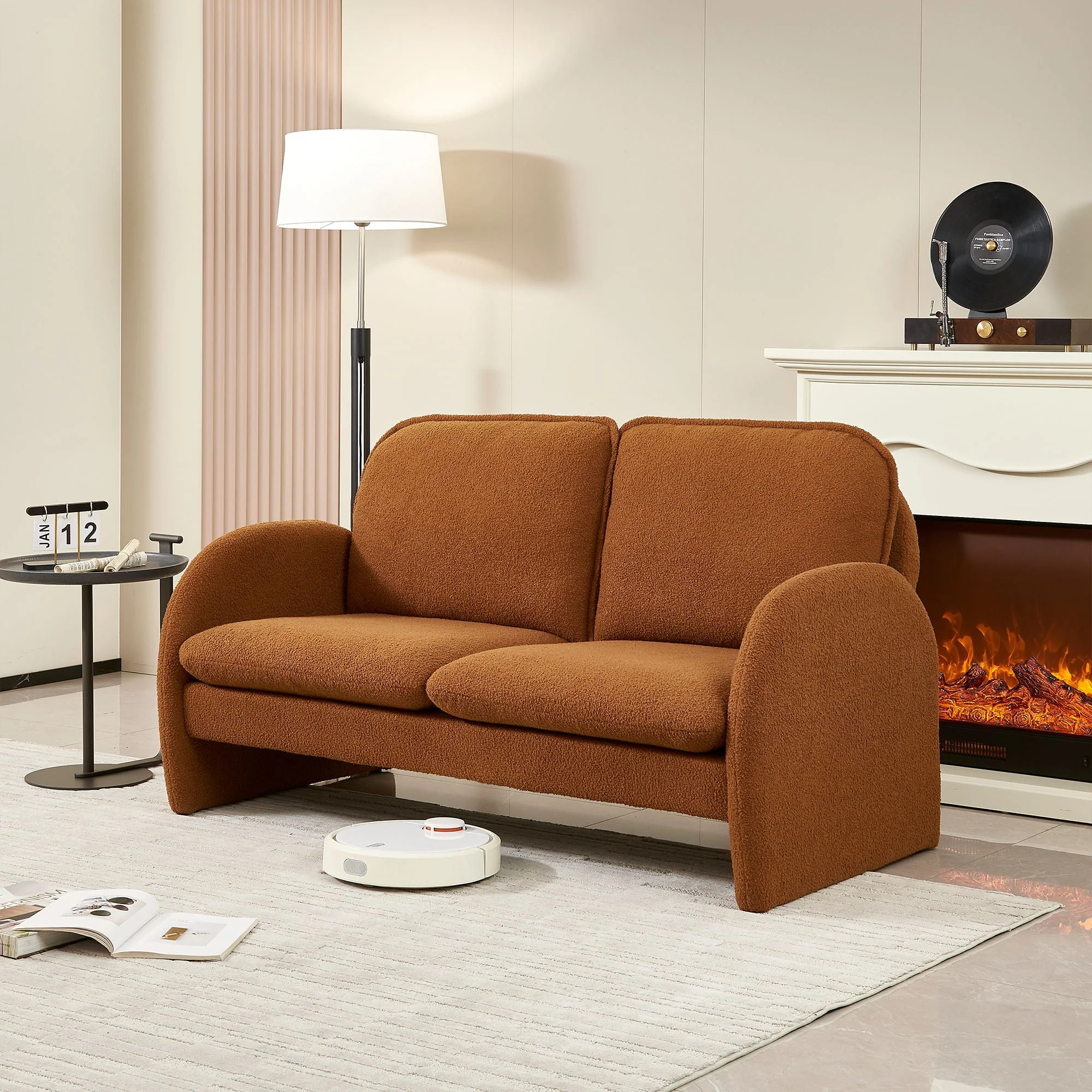 Upholstered Loveseat Sofa Small Couch - Image 4