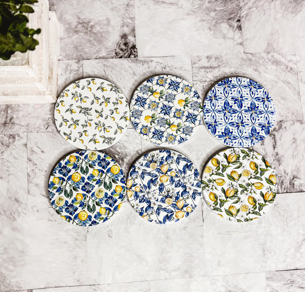 Mediterranean Lemon Coasters - Image 45