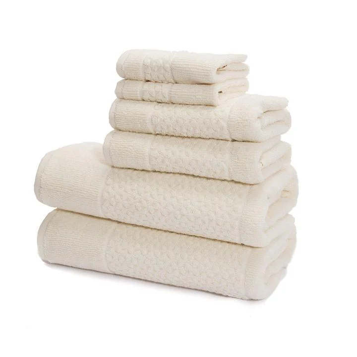 Mei-Tal Turkish Cotton Jacquard Towel Set of 6 - Image 8