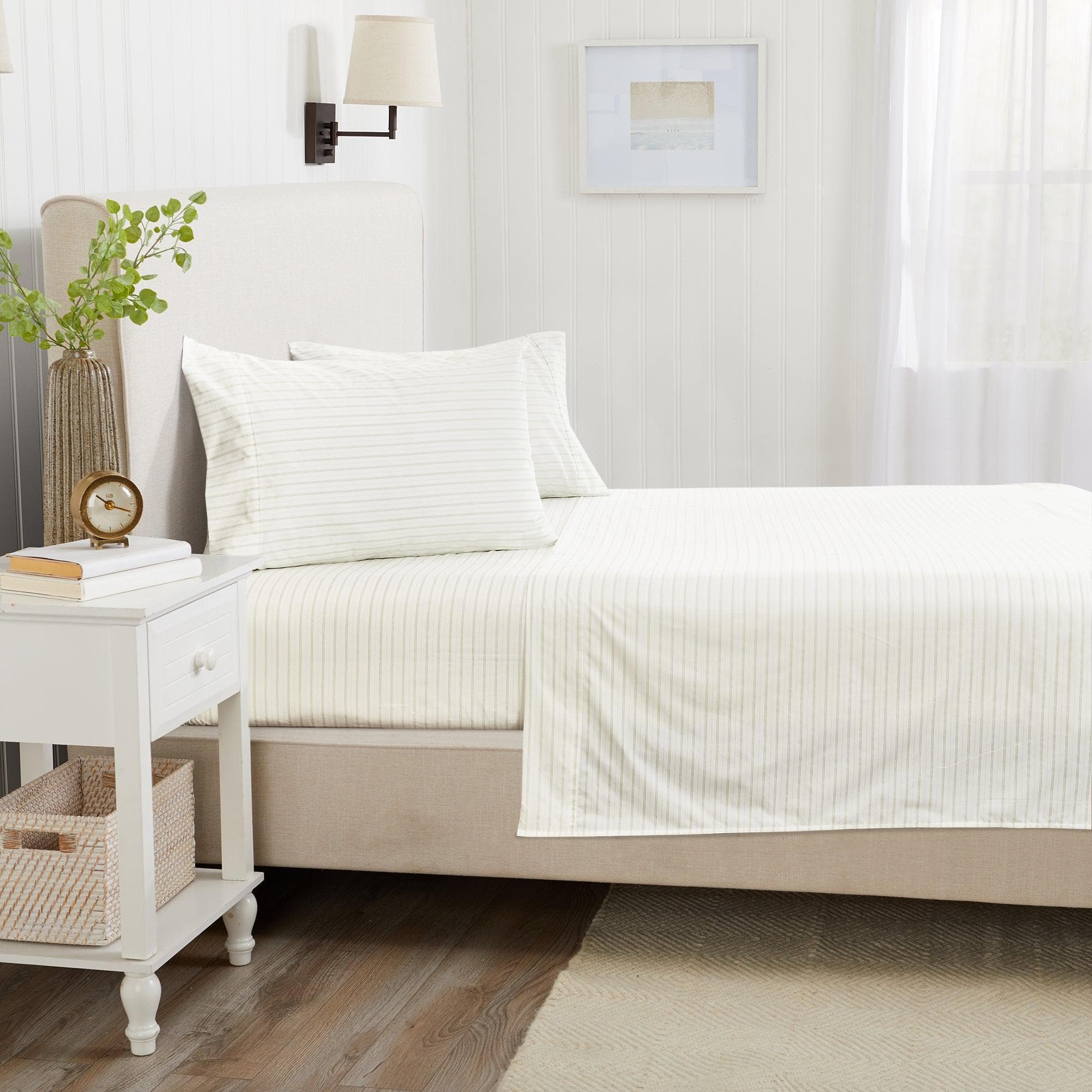 Microfiber Stripe Sheet Set - Adeline Collection - Image 34