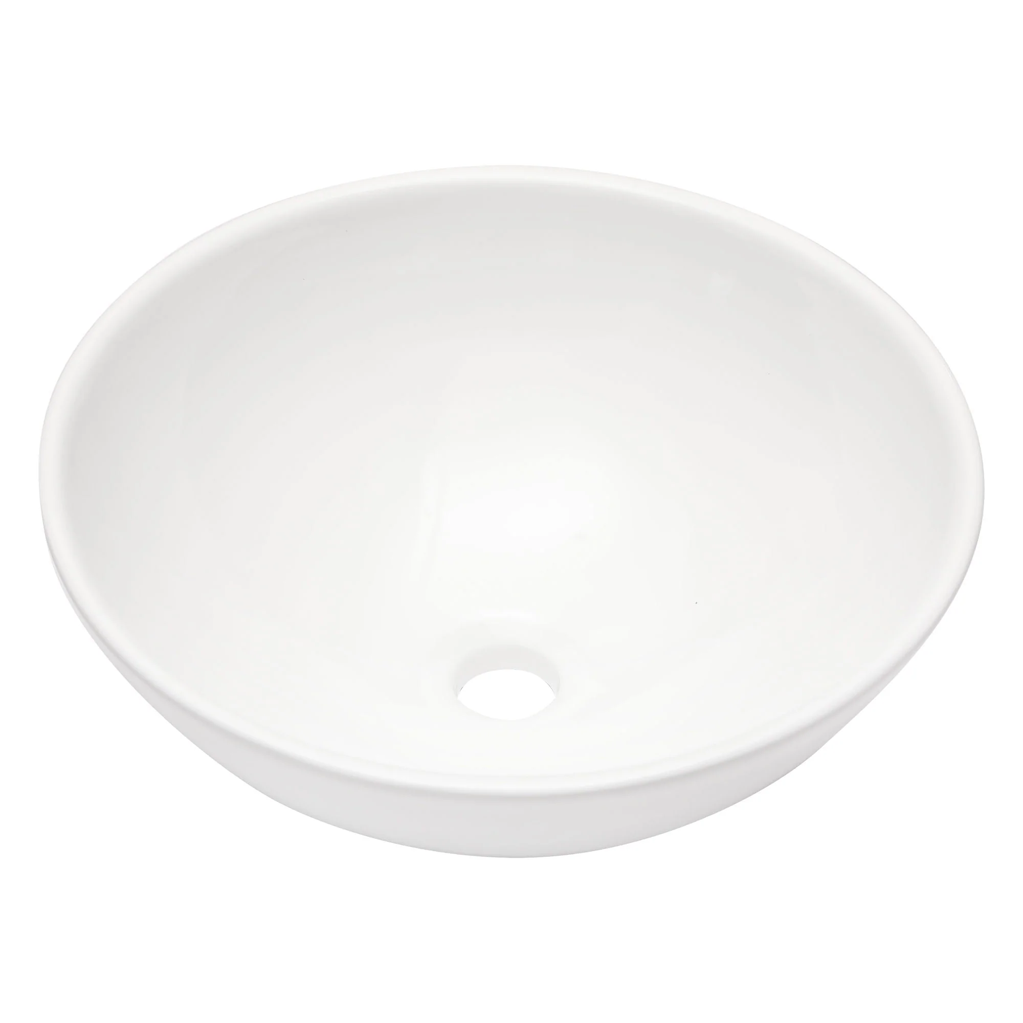 Modern Ceramic Circular Vessel Bathroom Sink by Couch - Image 2