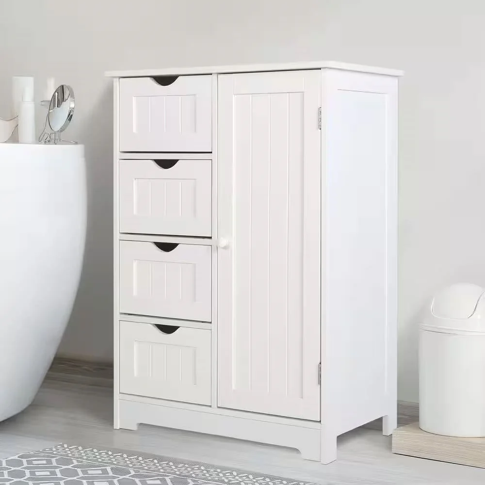 Farmhouse 4-Drawer Bathroom Linen Cabinet - Image 3