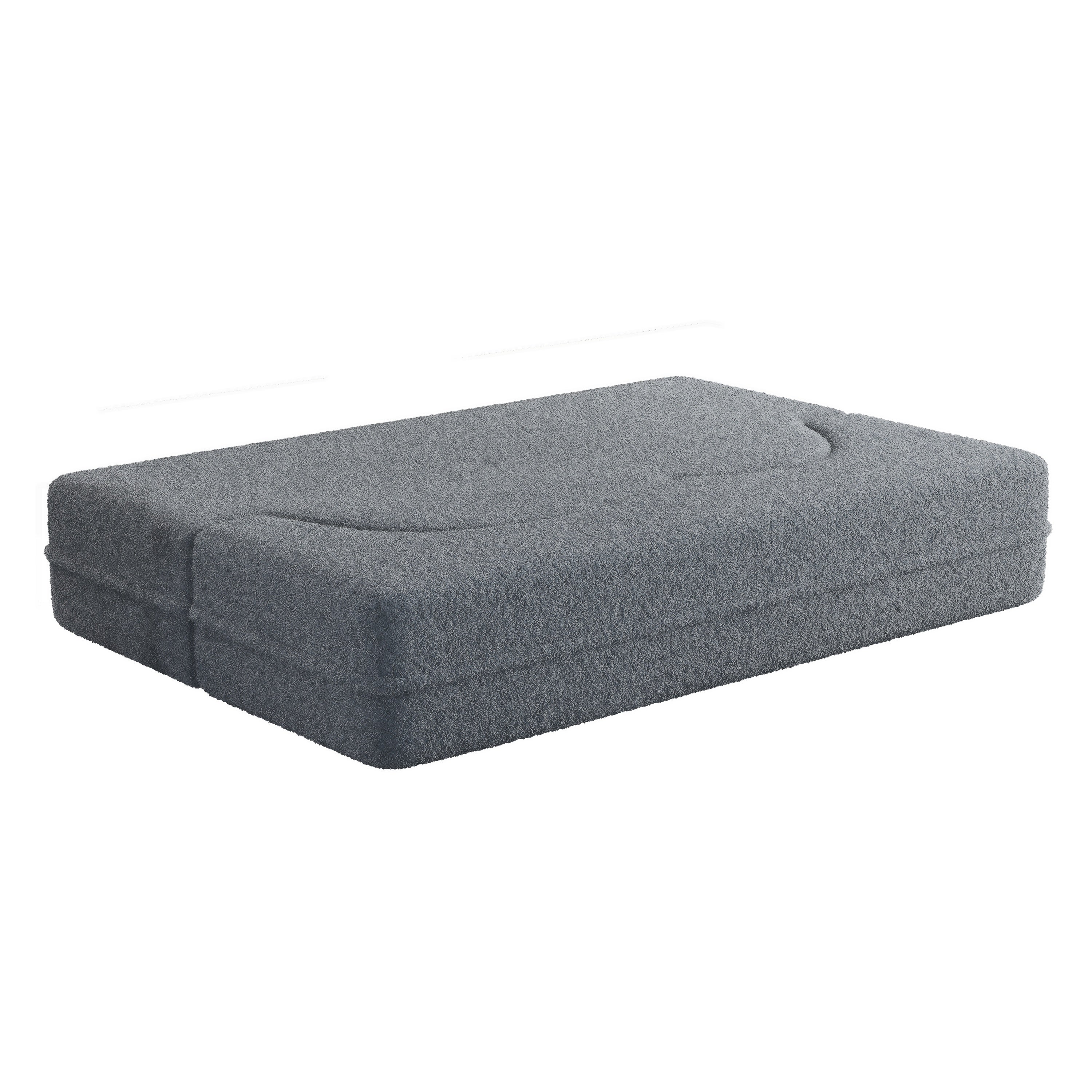 Modern Floor Sofa, with 2 Pillows, Grey - Image 13