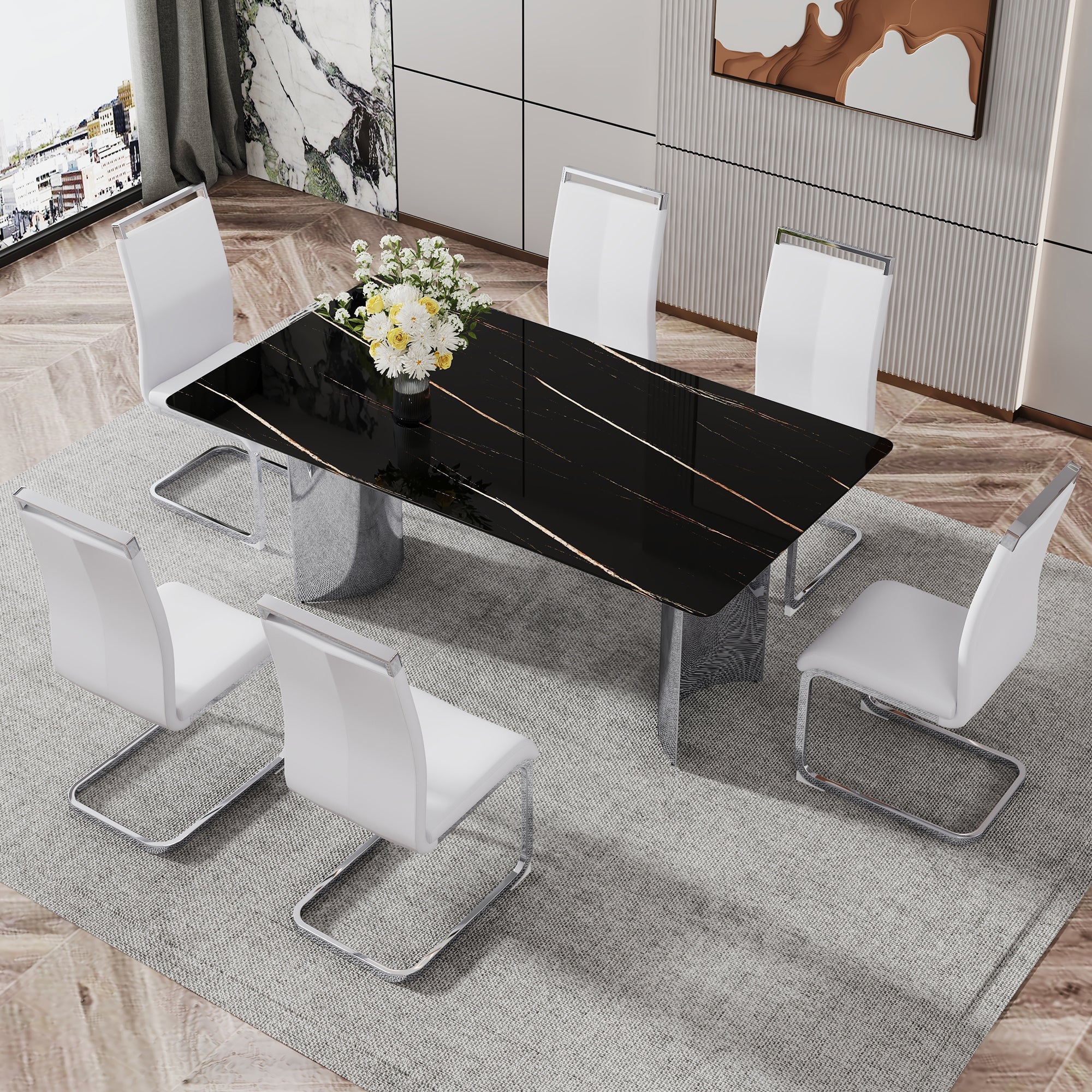 Modern Minimalist Dining Table - Image 10