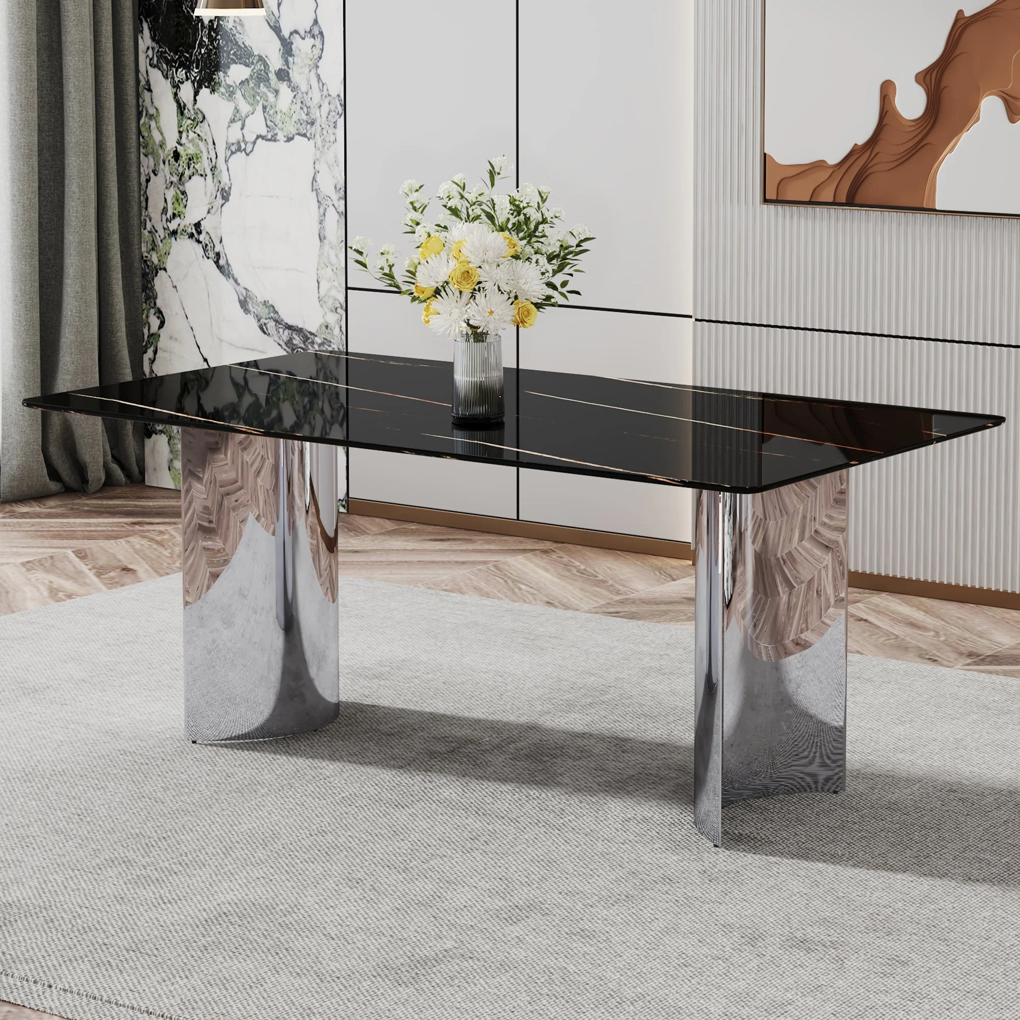Modern Minimalist Dining Table - Image 4