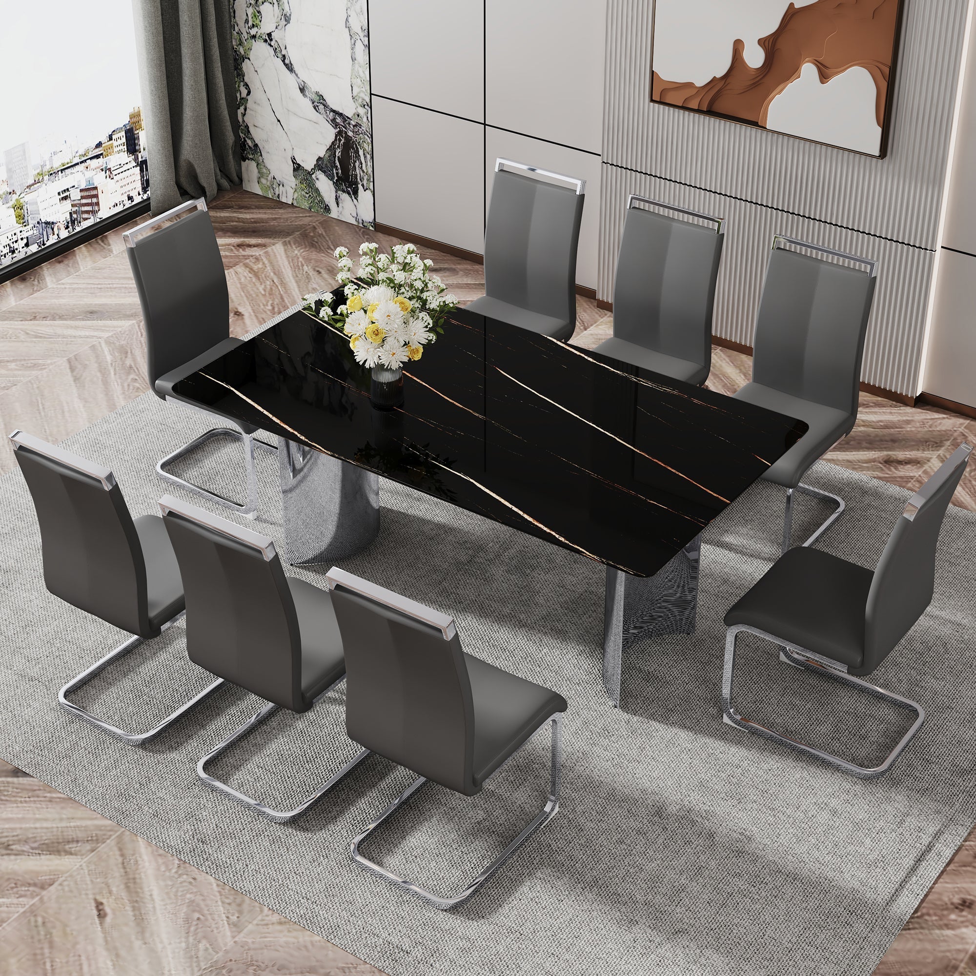 Modern Minimalist Dining Table - Image 6