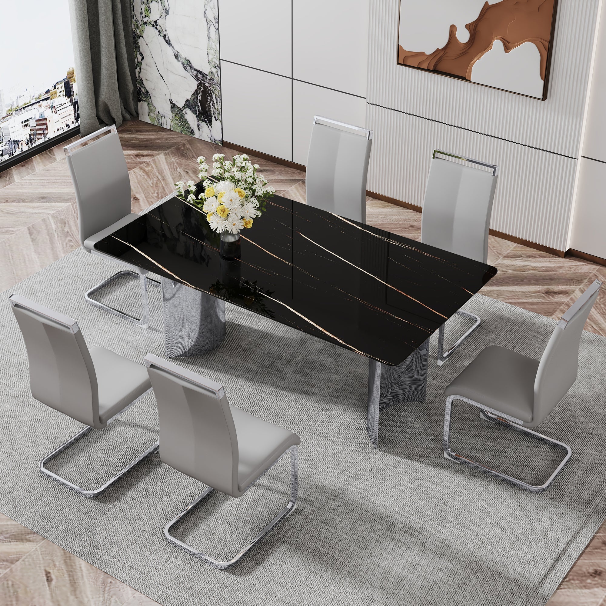 Modern Minimalist Dining Table - Image 7
