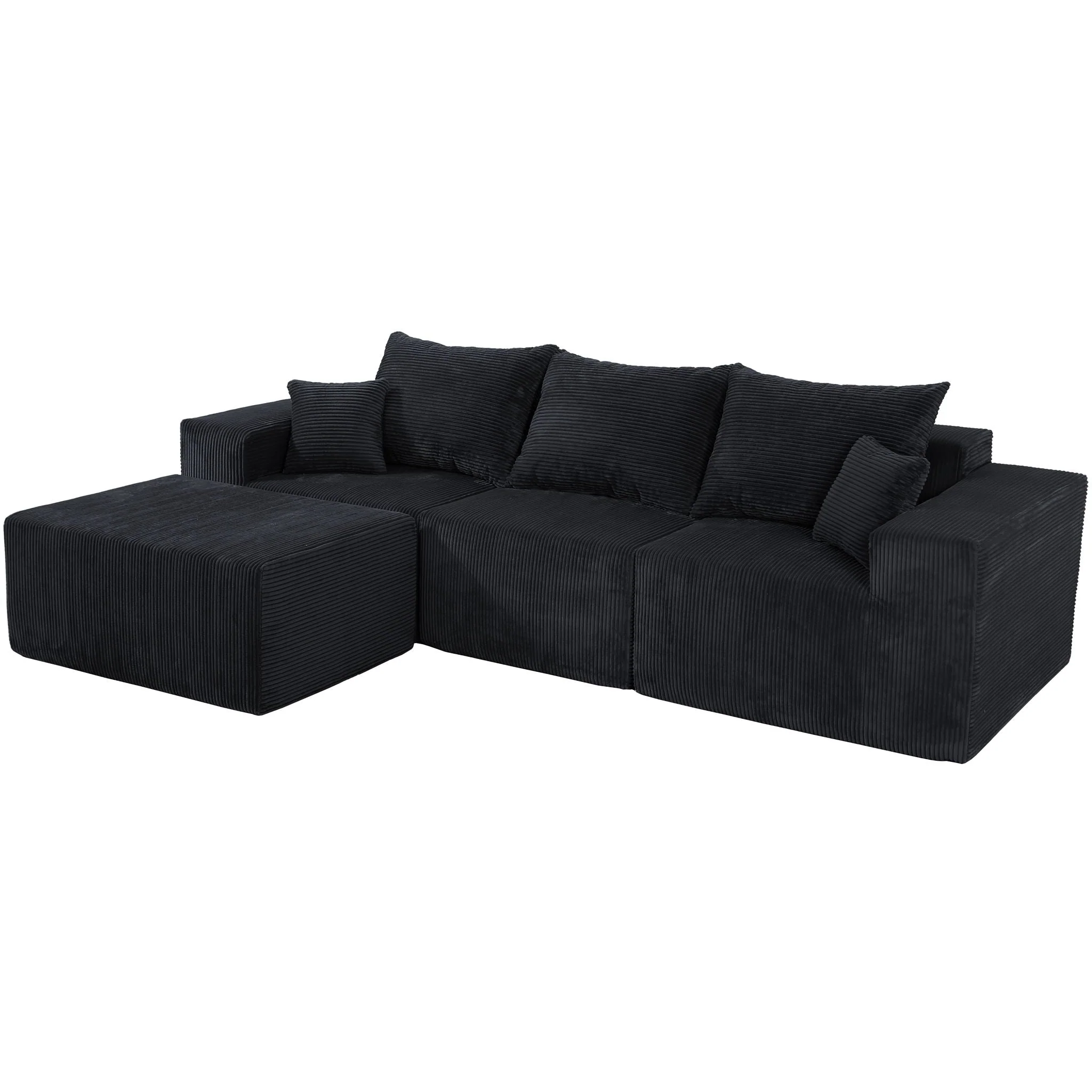 Modular Sectional Sofa, Convertible Couch With Chaise - Image 4