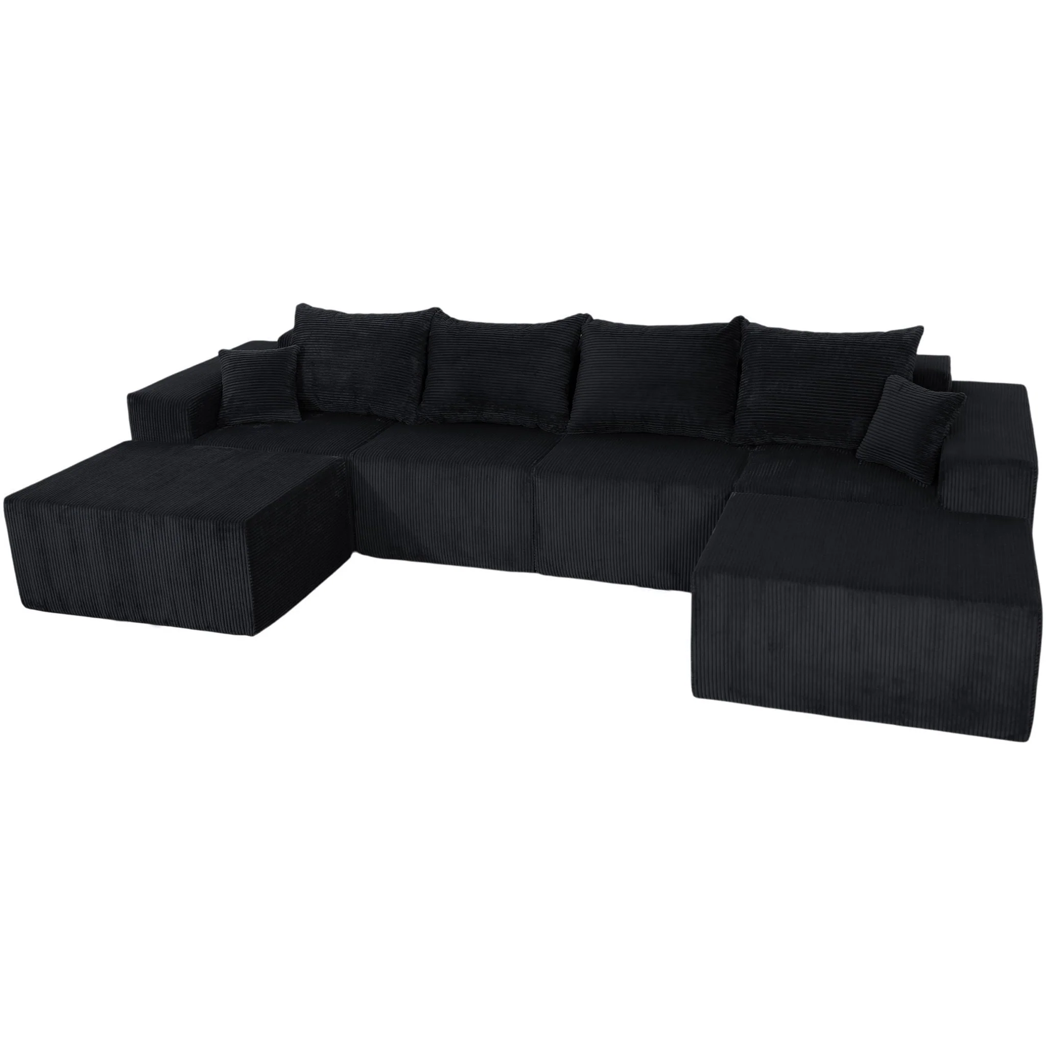 Modular Sectional Sofa, Convertible Couch With Chaise - Image 5