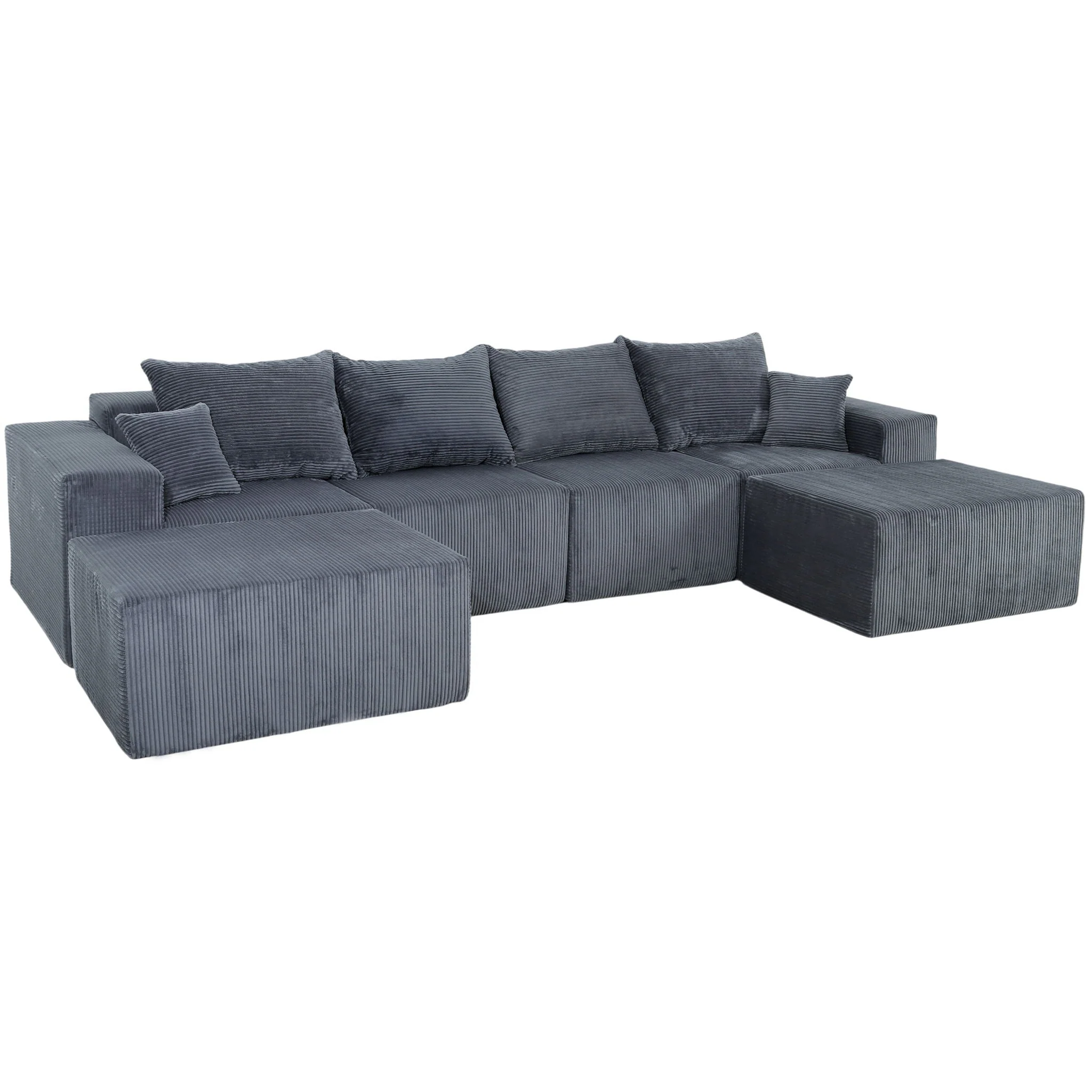 Modular Sectional Sofa, Convertible Couch With Chaise - Image 6