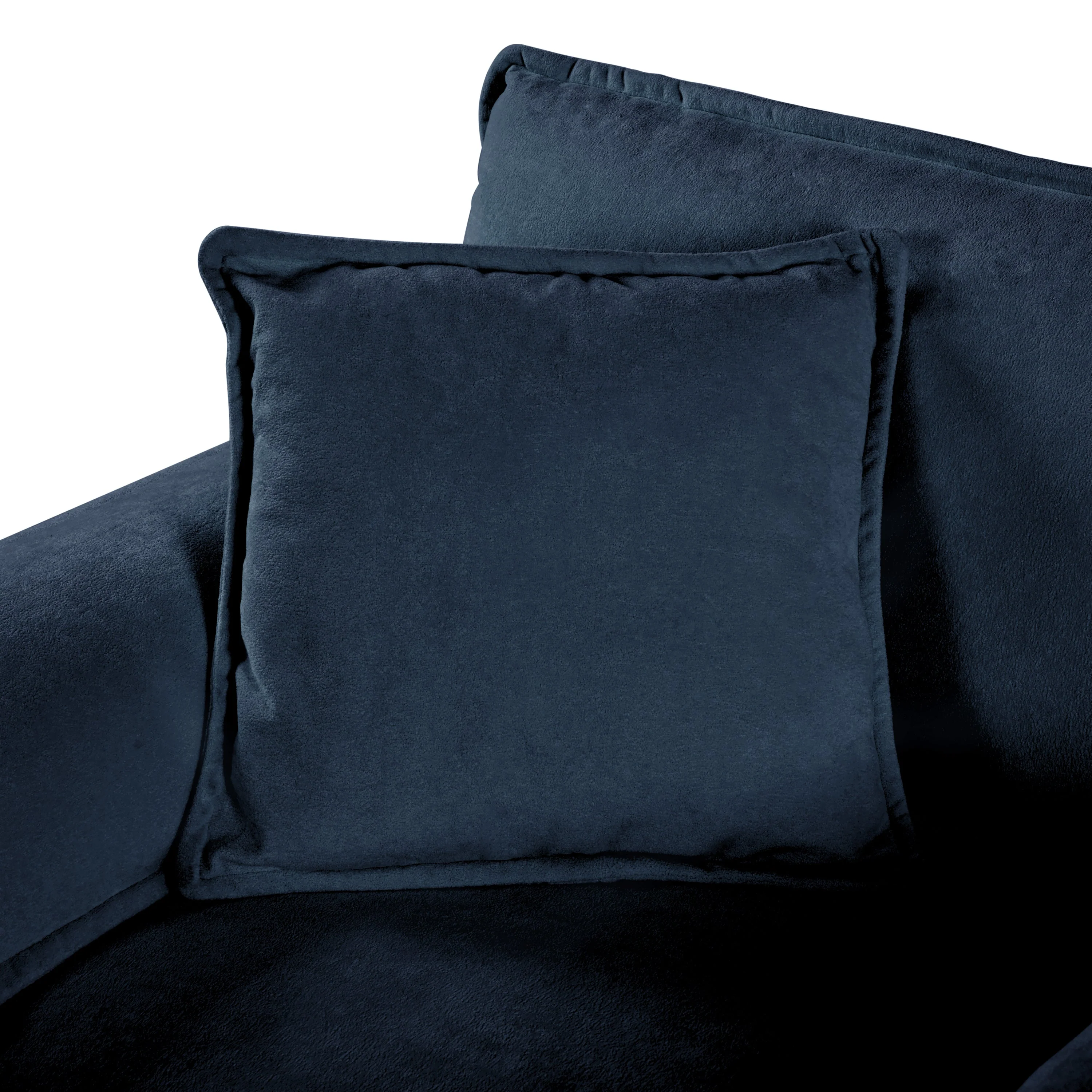 Modular Sectional Sofa, L Shaped Couch Set with Ottoman, Chenille, Blue - Image 19