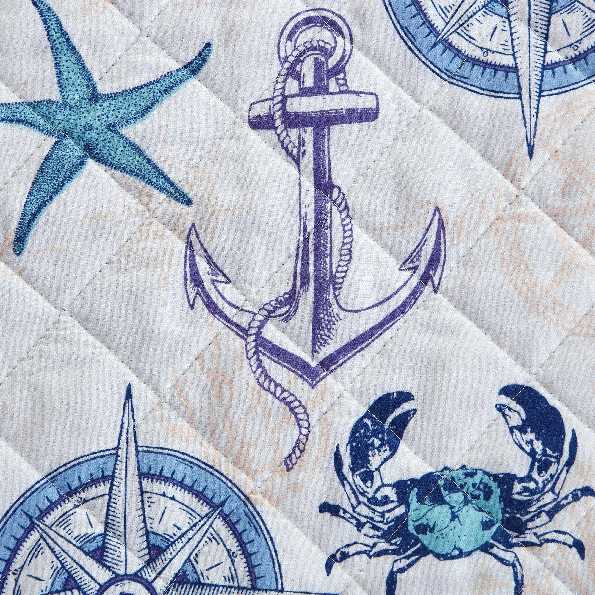 Nautical Anchor Quilt Set - Azure Collection - Image 5