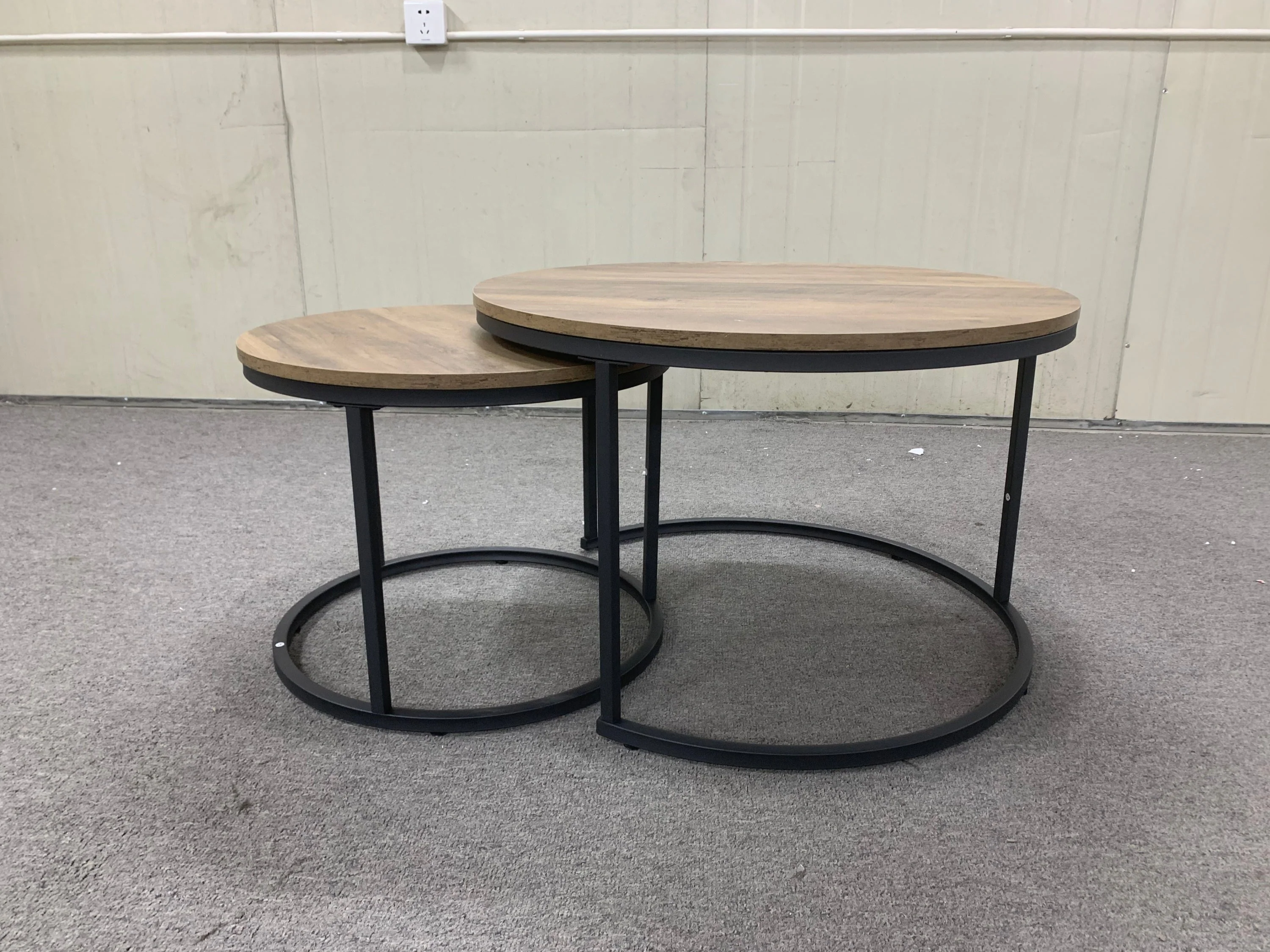 Nesting Coffee Table Set of 2 (27.6inch), Brown - Image 22
