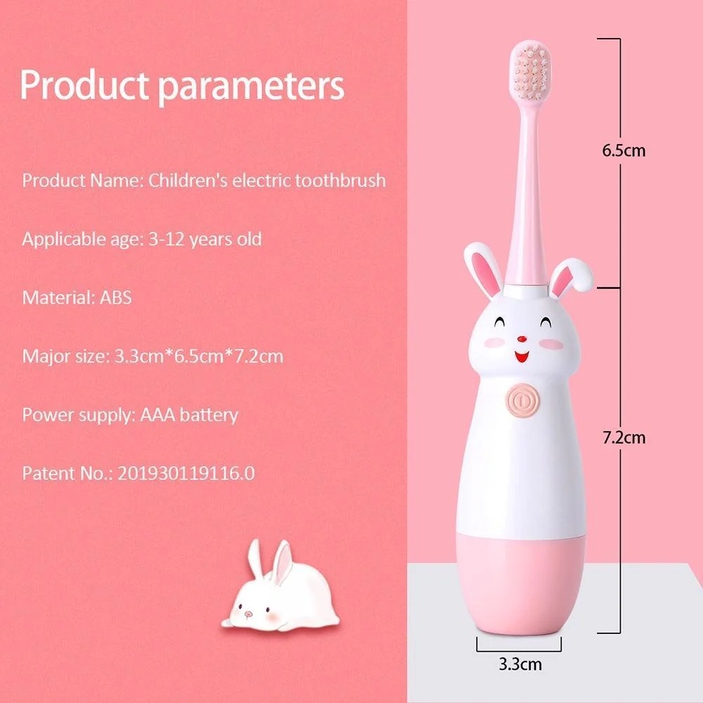 Cartoon Pattern Electric Toothbrush For Kids, Age 3-13 - Image 3