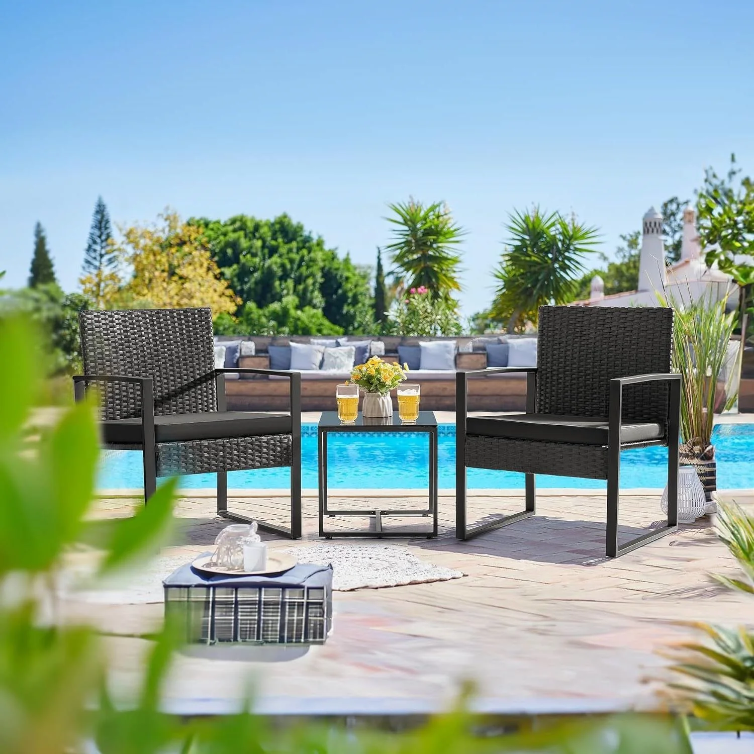 Outdoor 3-Piece Patio Furniture Set - Image 4