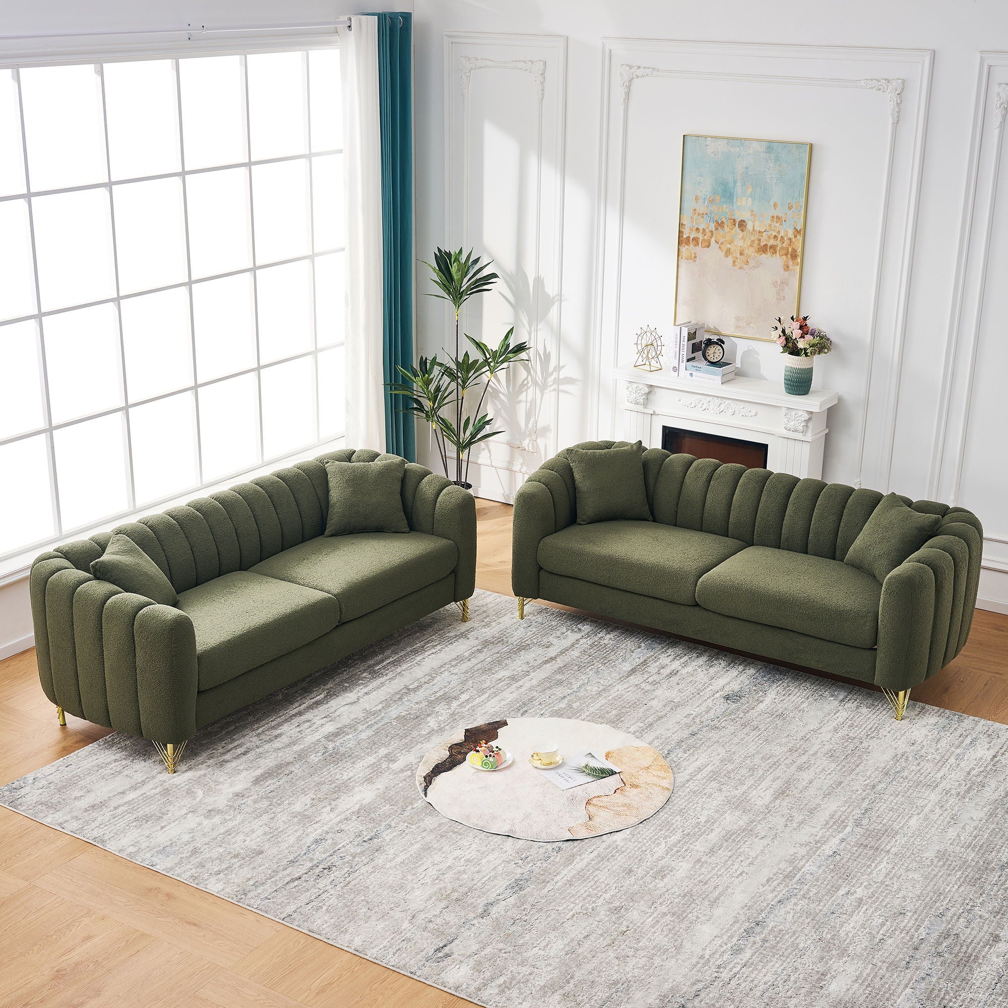 Oversized Sofa, Deep Tufted Couch - Image 10