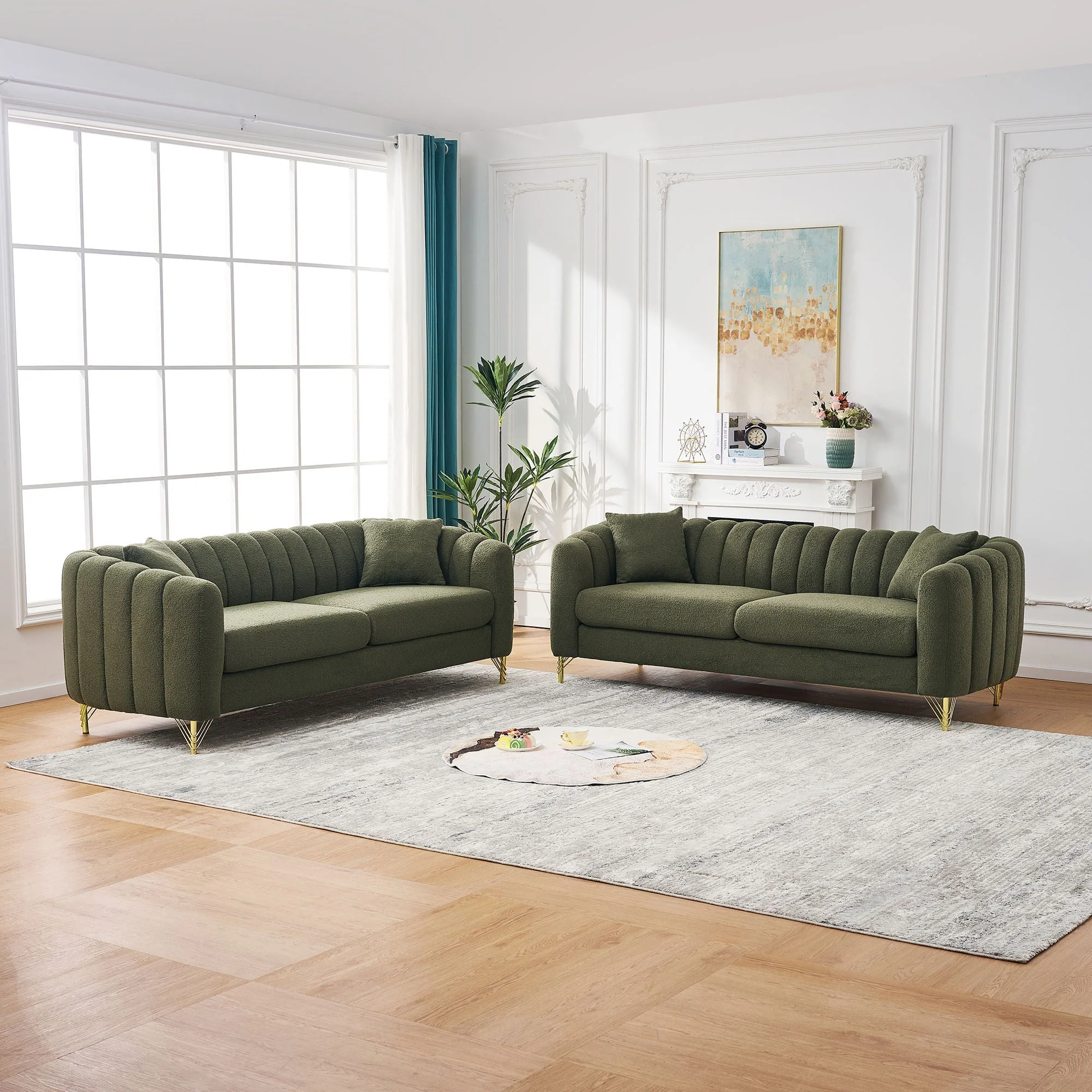 Oversized Sofa, Deep Tufted Couch - Image 19