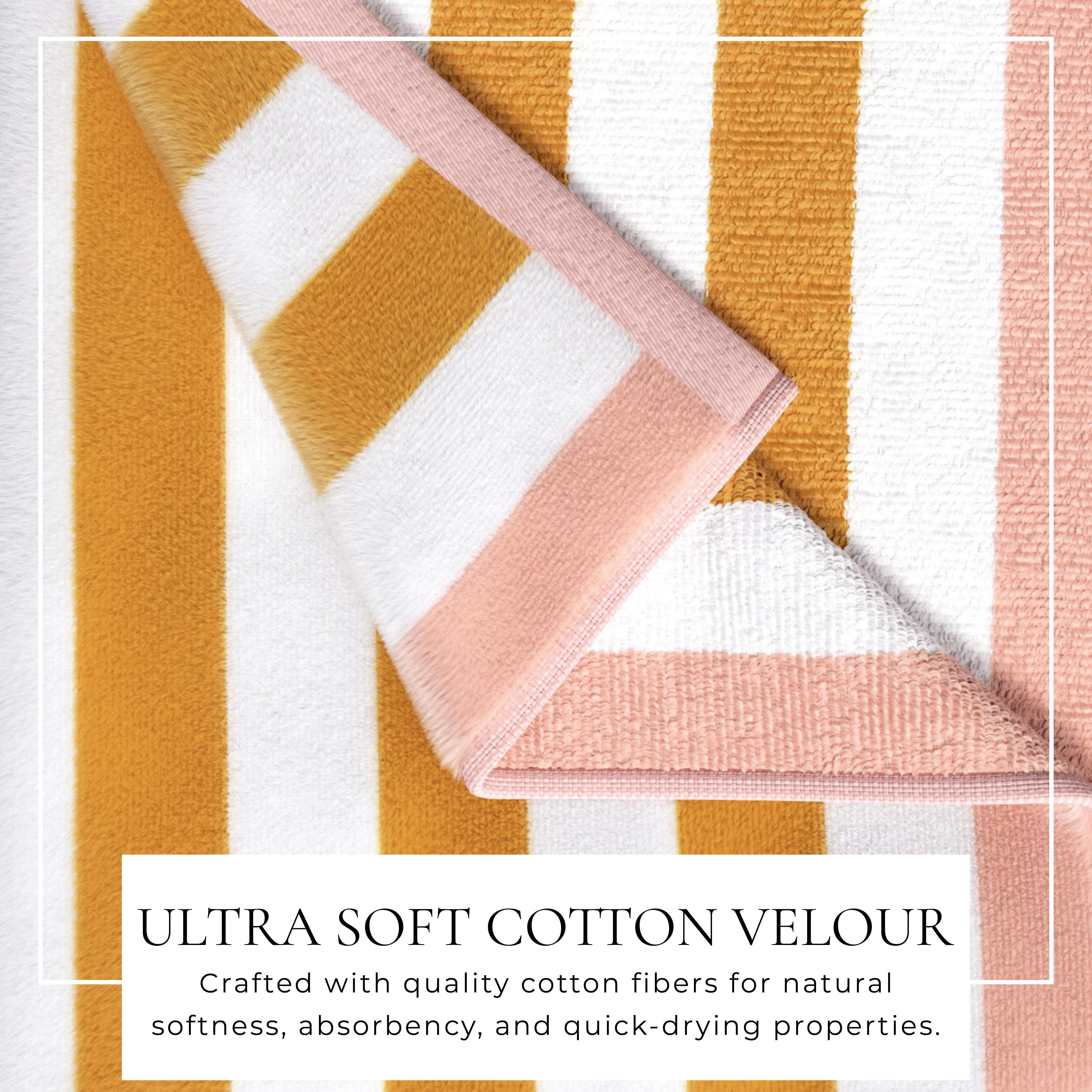 Oversized Striped Border Cabana Beach Towel - Santa Cruz - Image 14