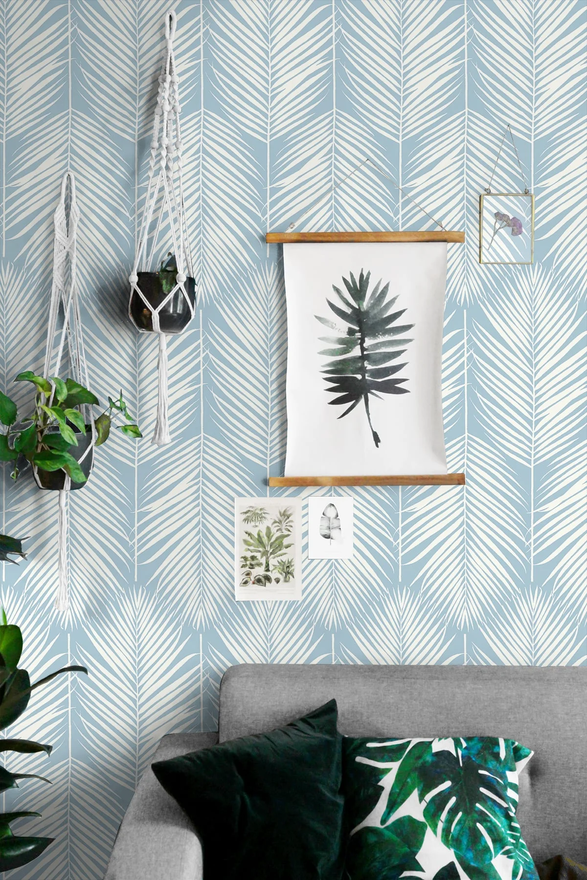 Palm Silhouette Peel and Stick Removable Wallpaper - Image 20