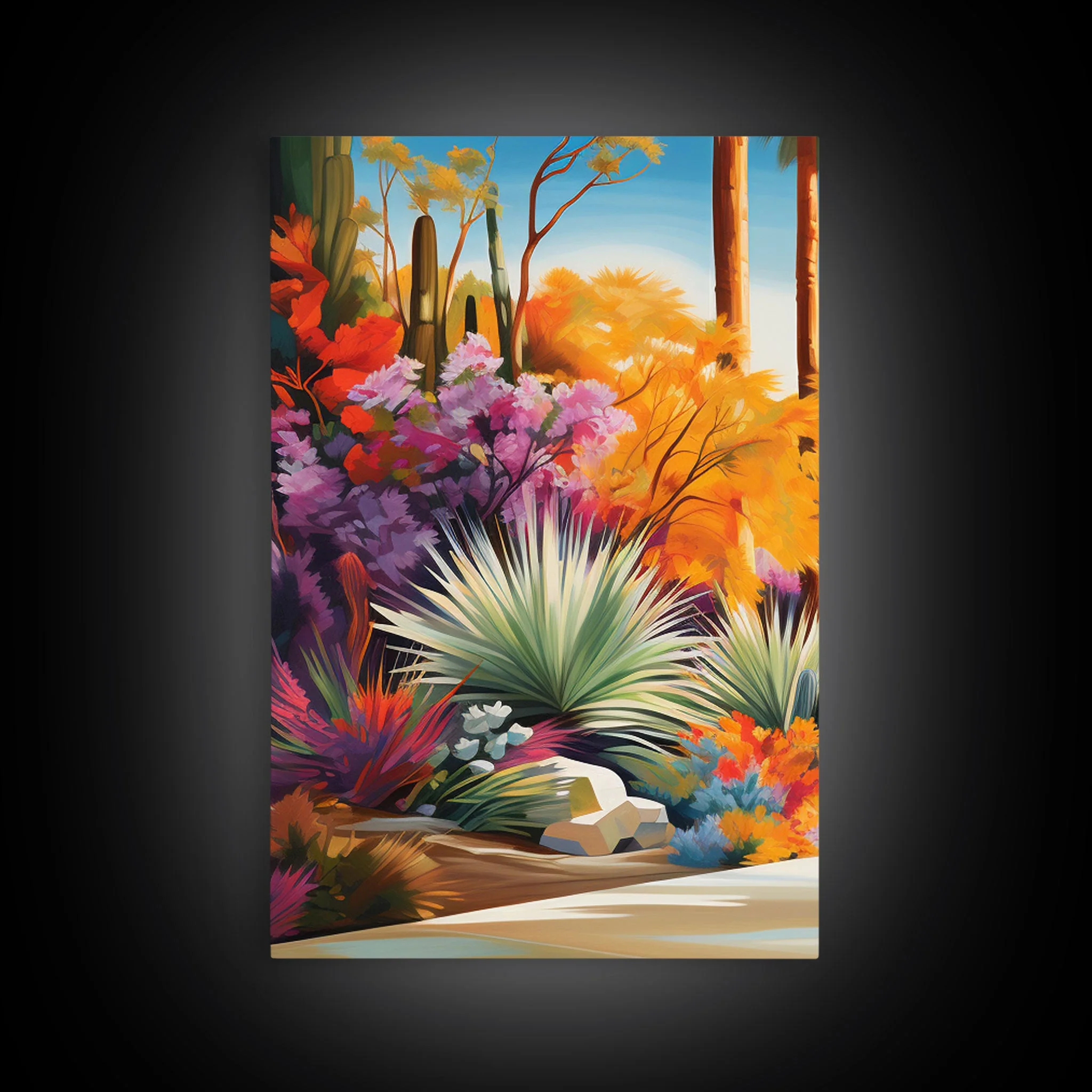 Palm Trees Art, Canvas Print, 3 Piece Wall Art - Image 10