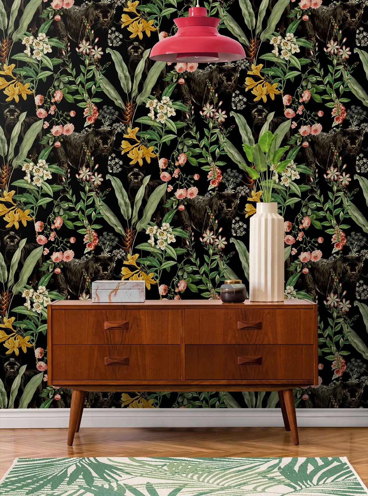 Panther Jungle Peel and Stick Removable Wallpaper - Image 6