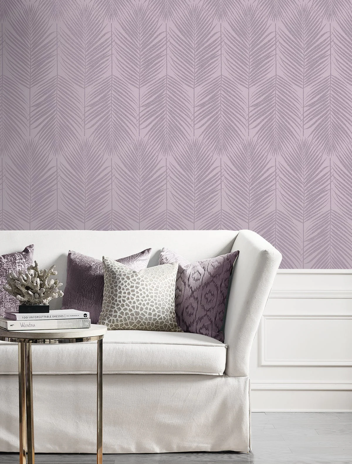 Persei Palm Glass Beaded Botanical Unpasted Wallpaper - Image 23