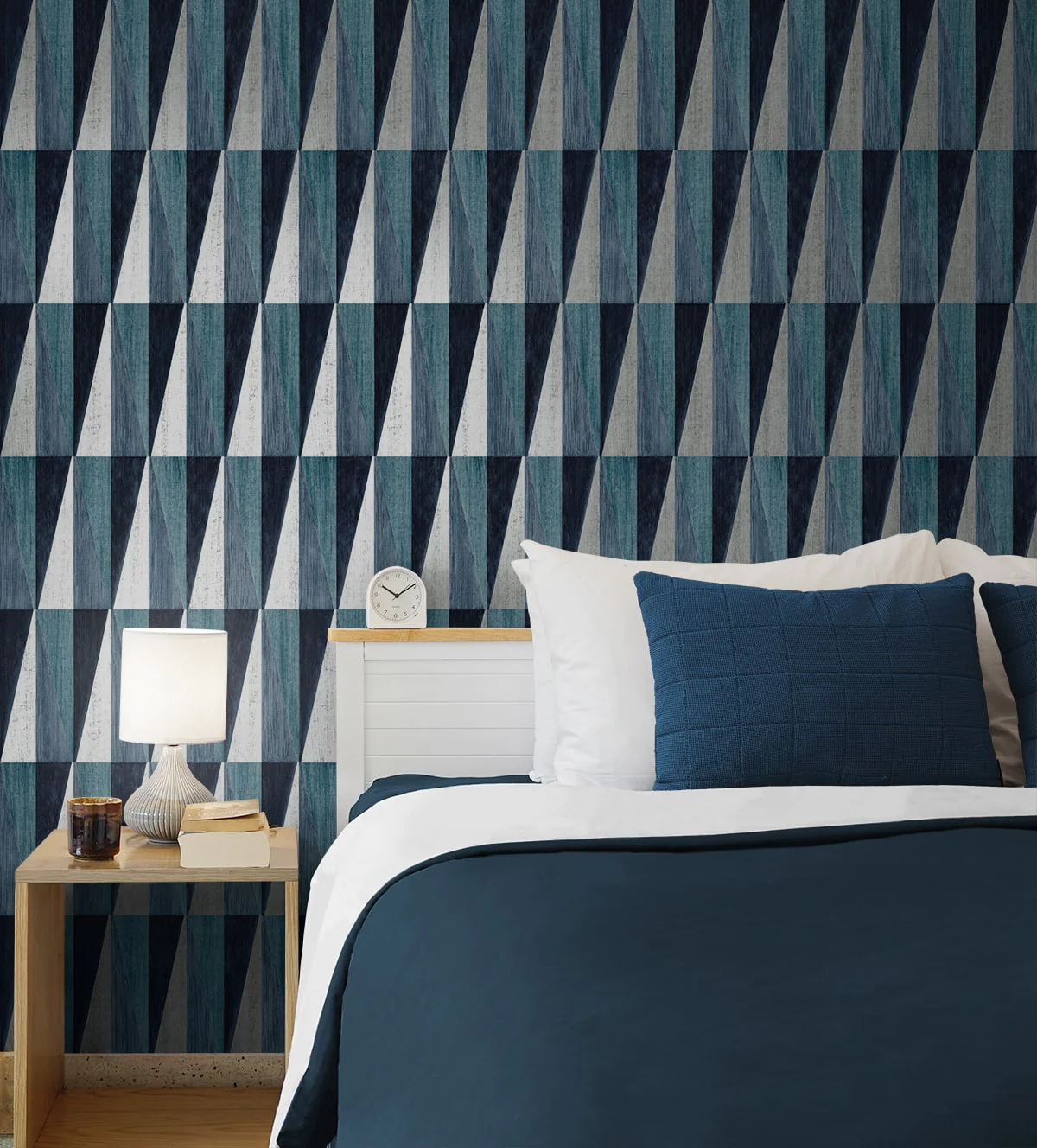 Pieced Diamonds Geometric Peel and Stick Removable Wallpaper - Image 12