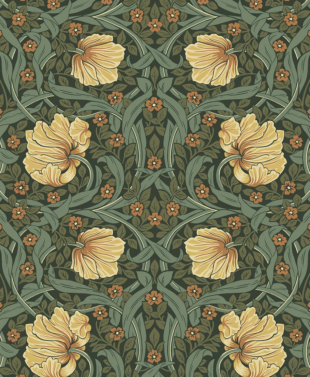 Pimpernel Garden Vintage Floral Prepasted Wallpaper - Image 7