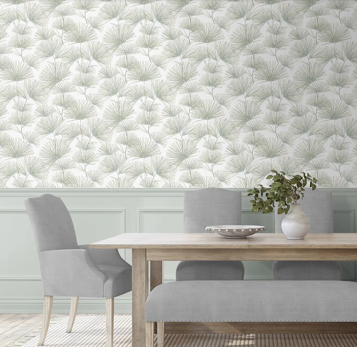 Pine Needles Botanical Premium Peel and Stick Removable Wallpaper - Image 3