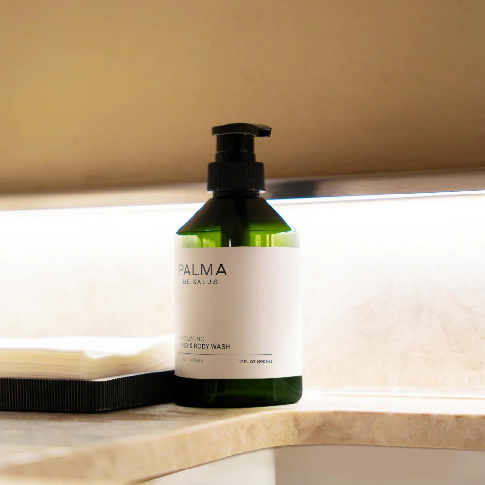 Plant-Based Summer Rose Exfoliating Hand & Body Wash - Image 3