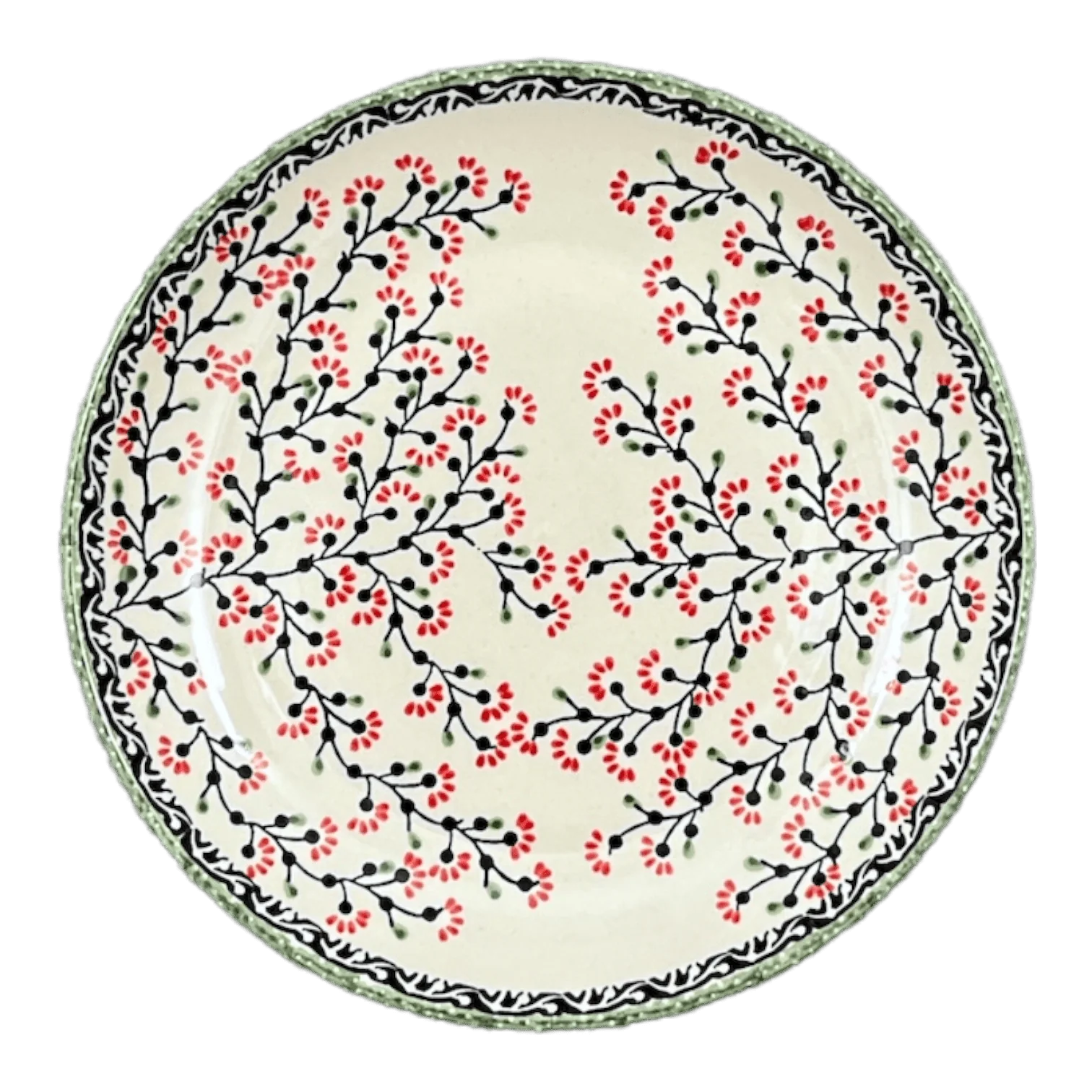 Plate, Round, Dinner, 10" in "Cherry Blossoms" by Manufaktura