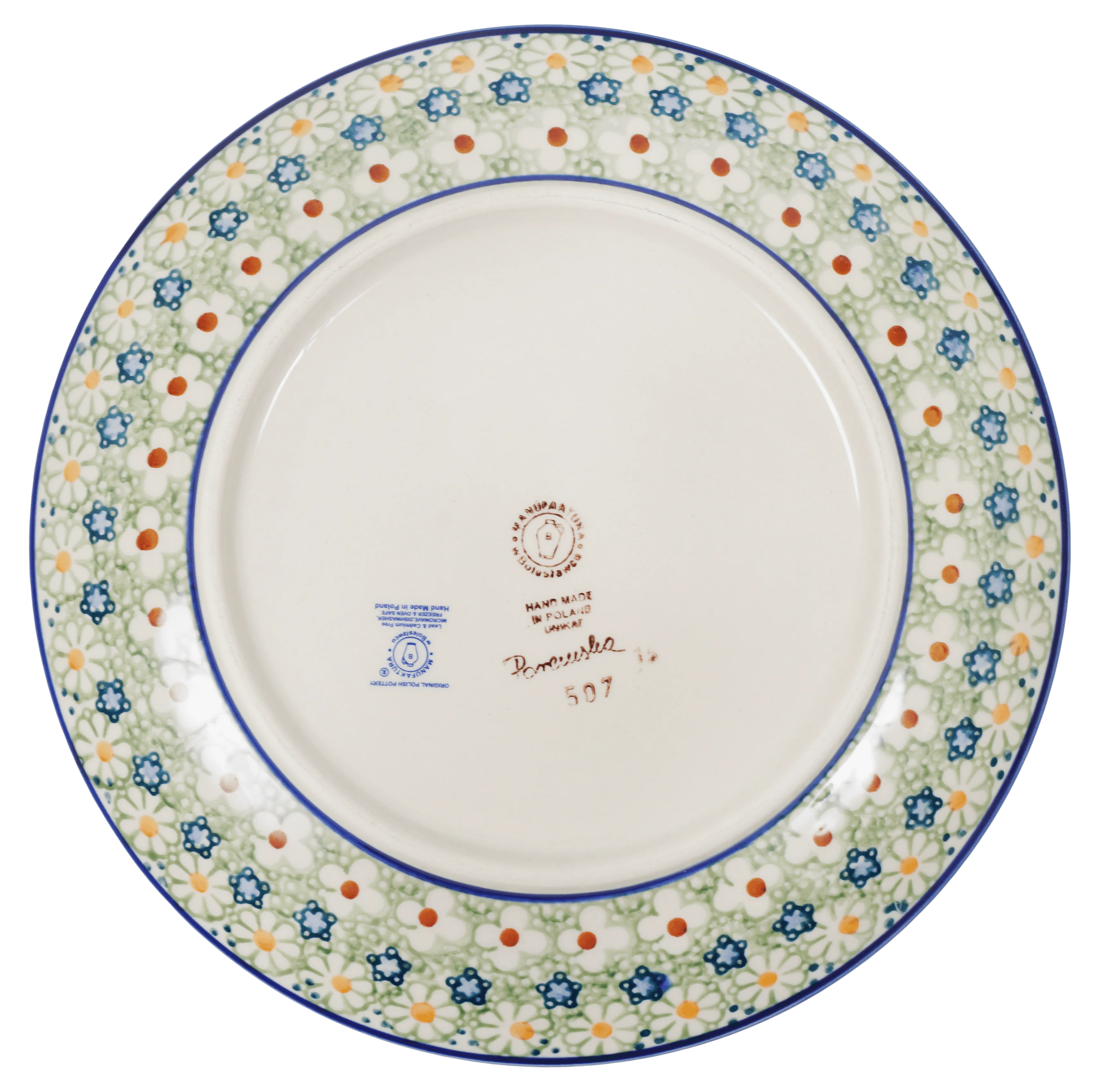 Plate, Round, Dinner, 10" in "Spring Morning" by Manufaktura - Image 3