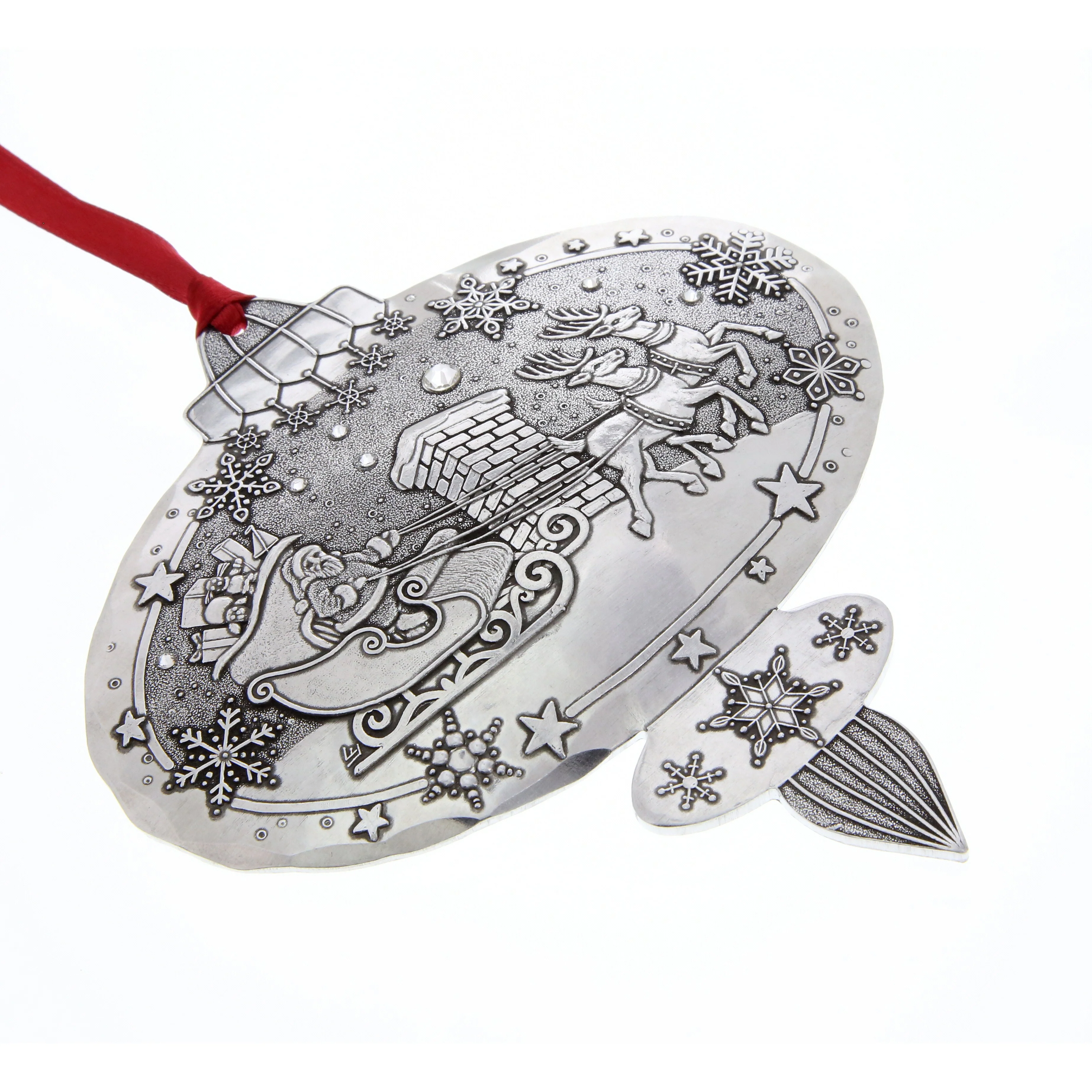 Portraits of Christmas- A Visit From Santa Ornament - Image 3