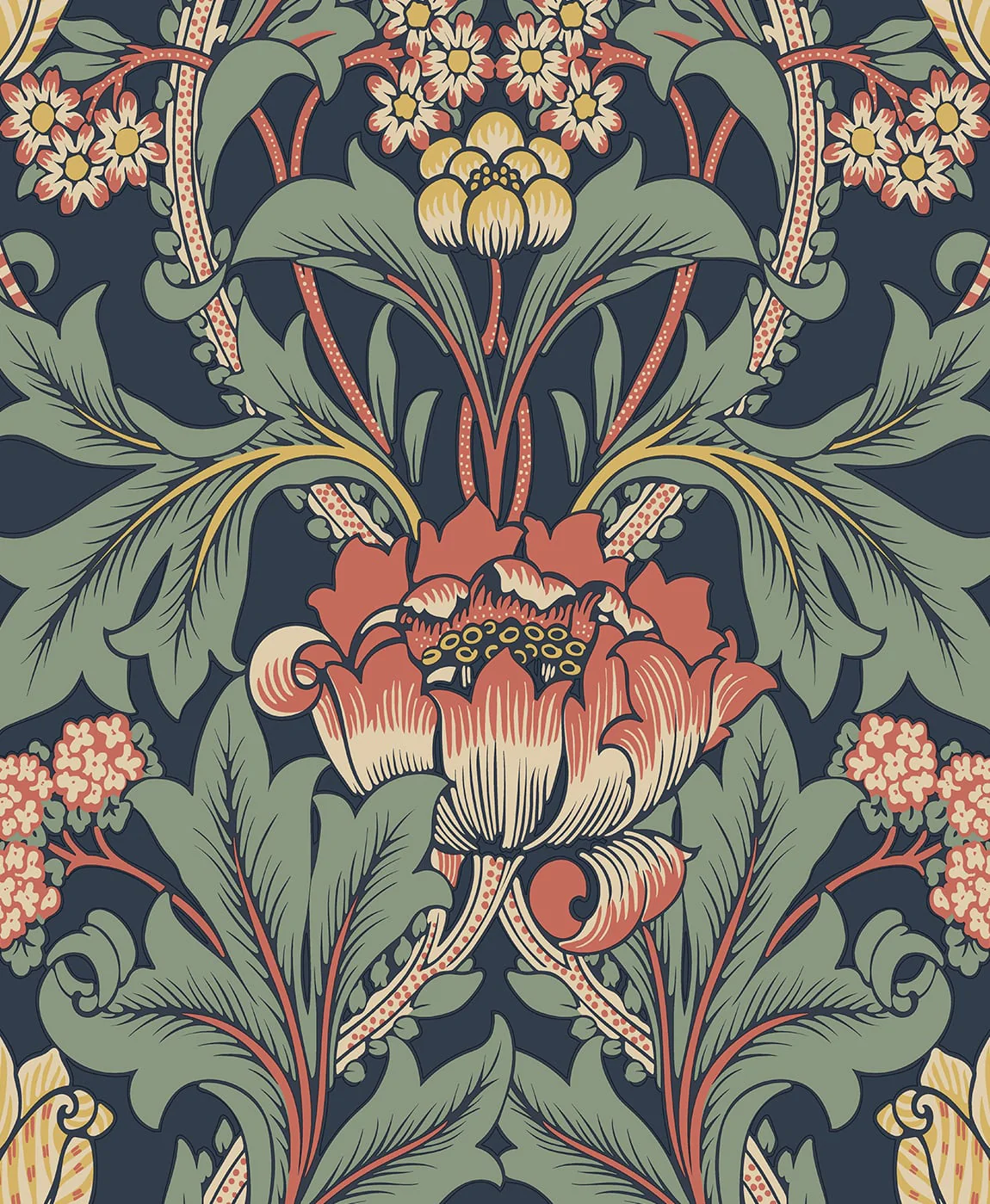 Primrose Floral Premium Peel and Stick Removable Wallpaper