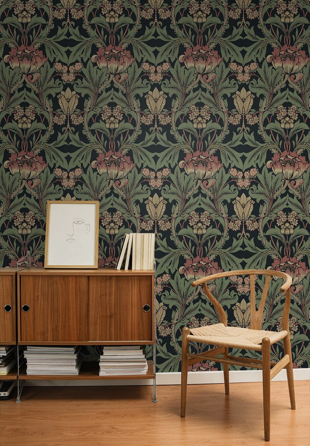 Primrose Floral Premium Peel and Stick Removable Wallpaper - Image 12