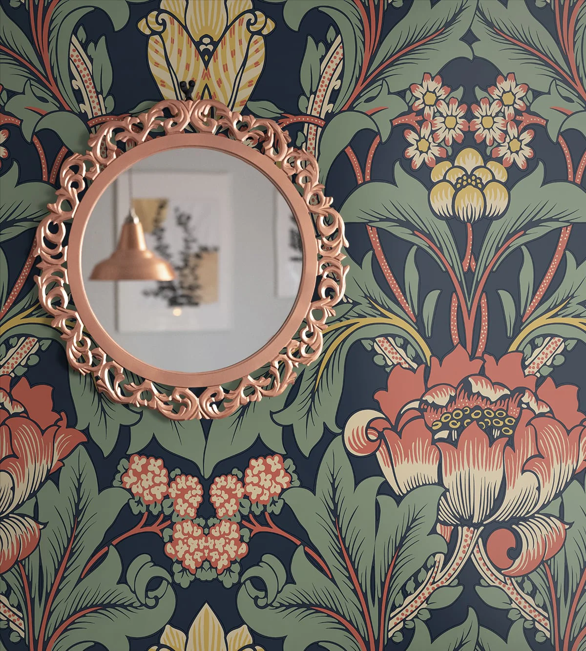 Primrose Floral Premium Peel and Stick Removable Wallpaper - Image 6