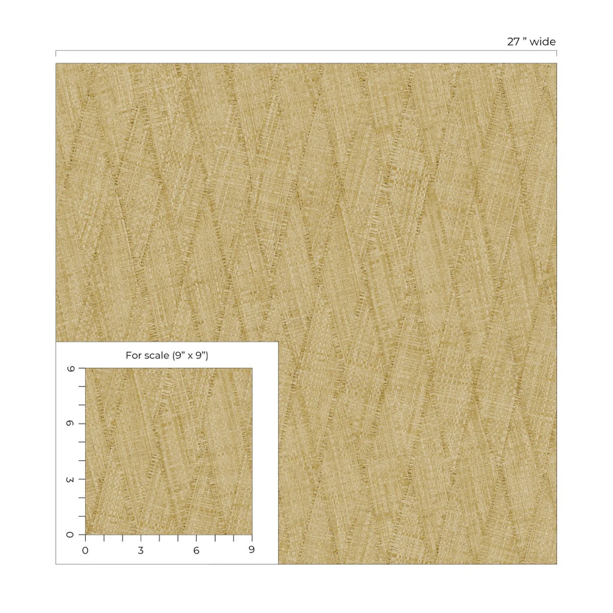 Raffia Sun Woven Embossed Vinyl Unpasted Wallpaper - Image 4