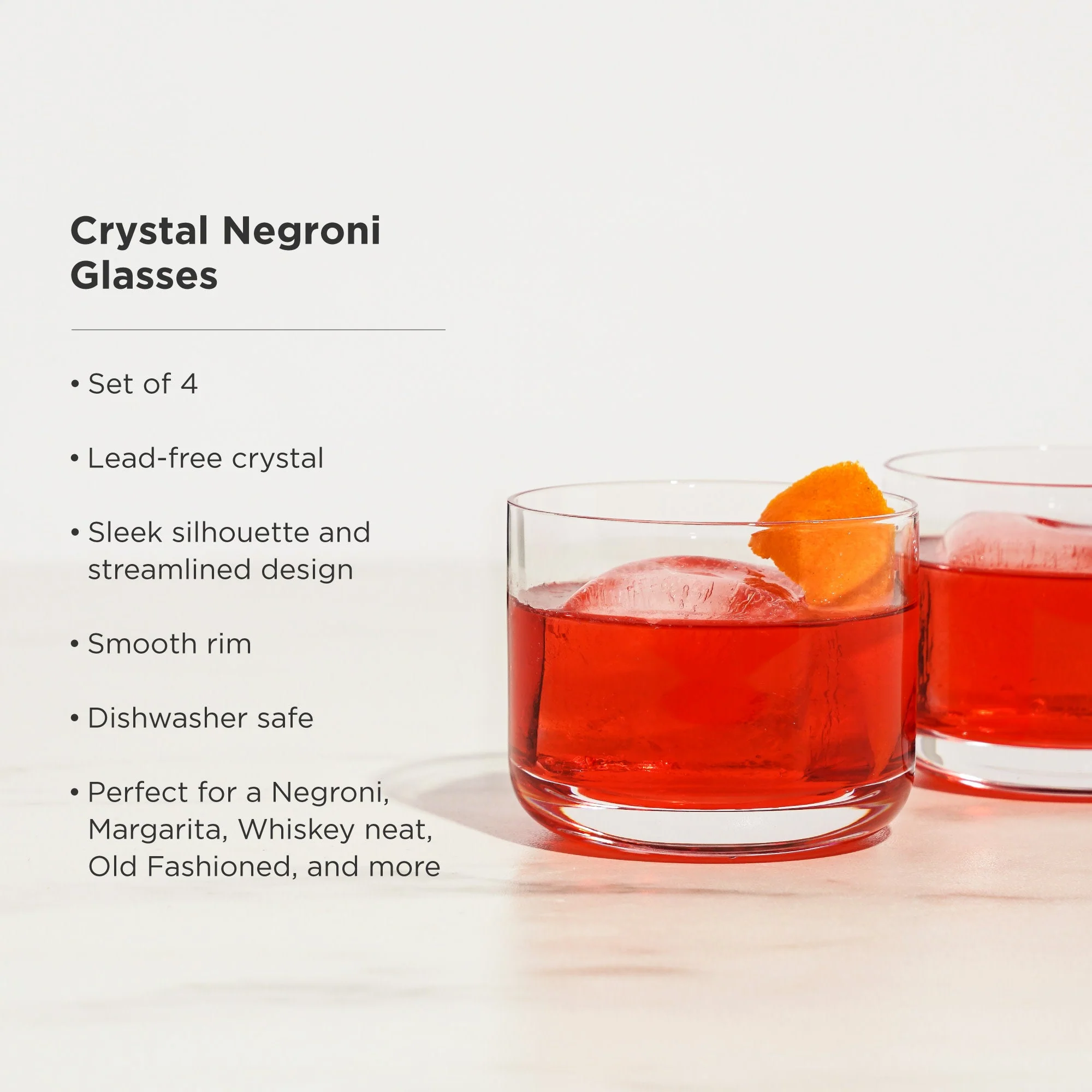 Raye Crystal Negroni Glasses Set of 4 - Image 5