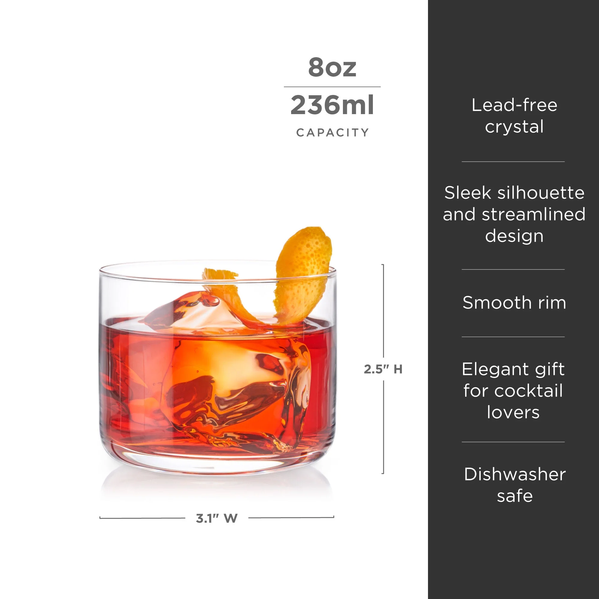 Raye Crystal Negroni Glasses Set of 4 - Image 6
