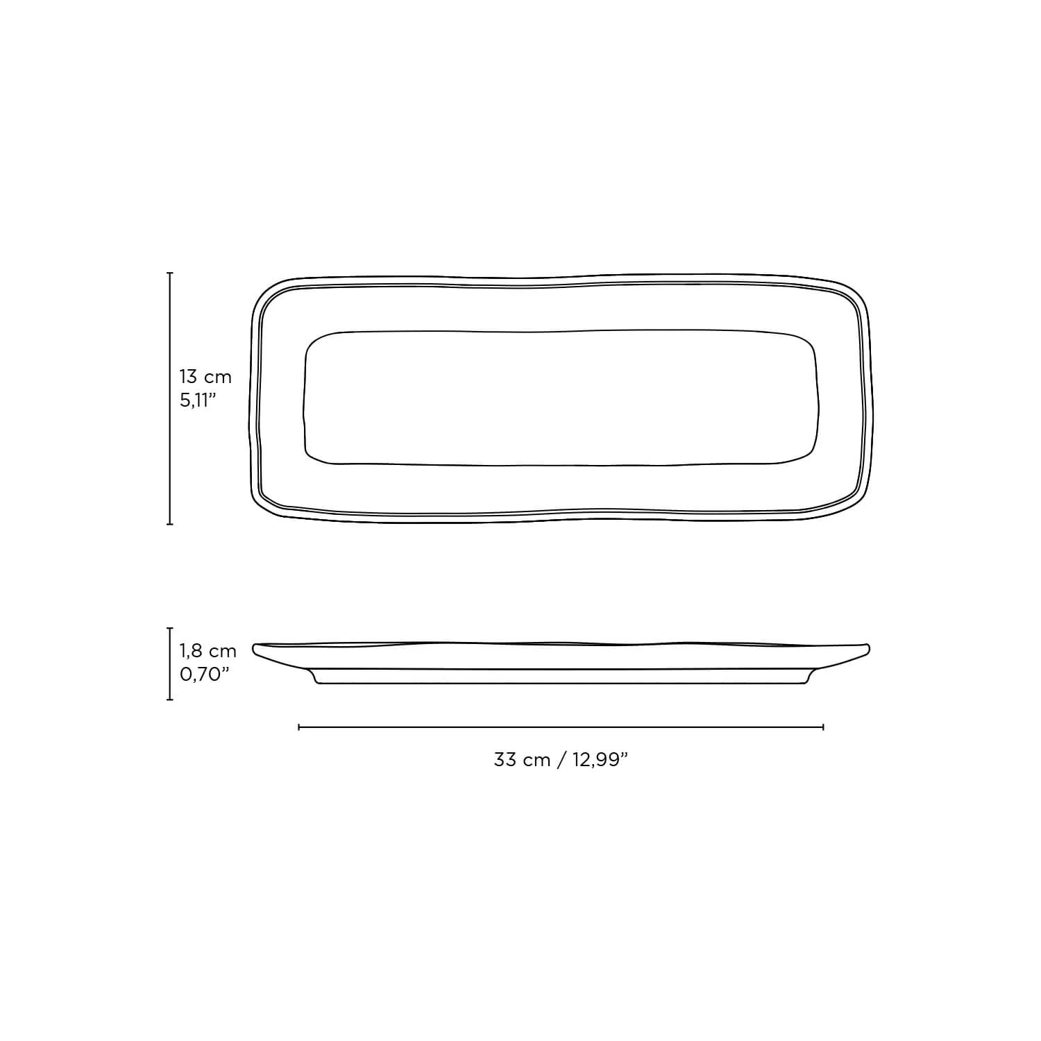 Rectangular Platter Medium Set of 4 - Image 14