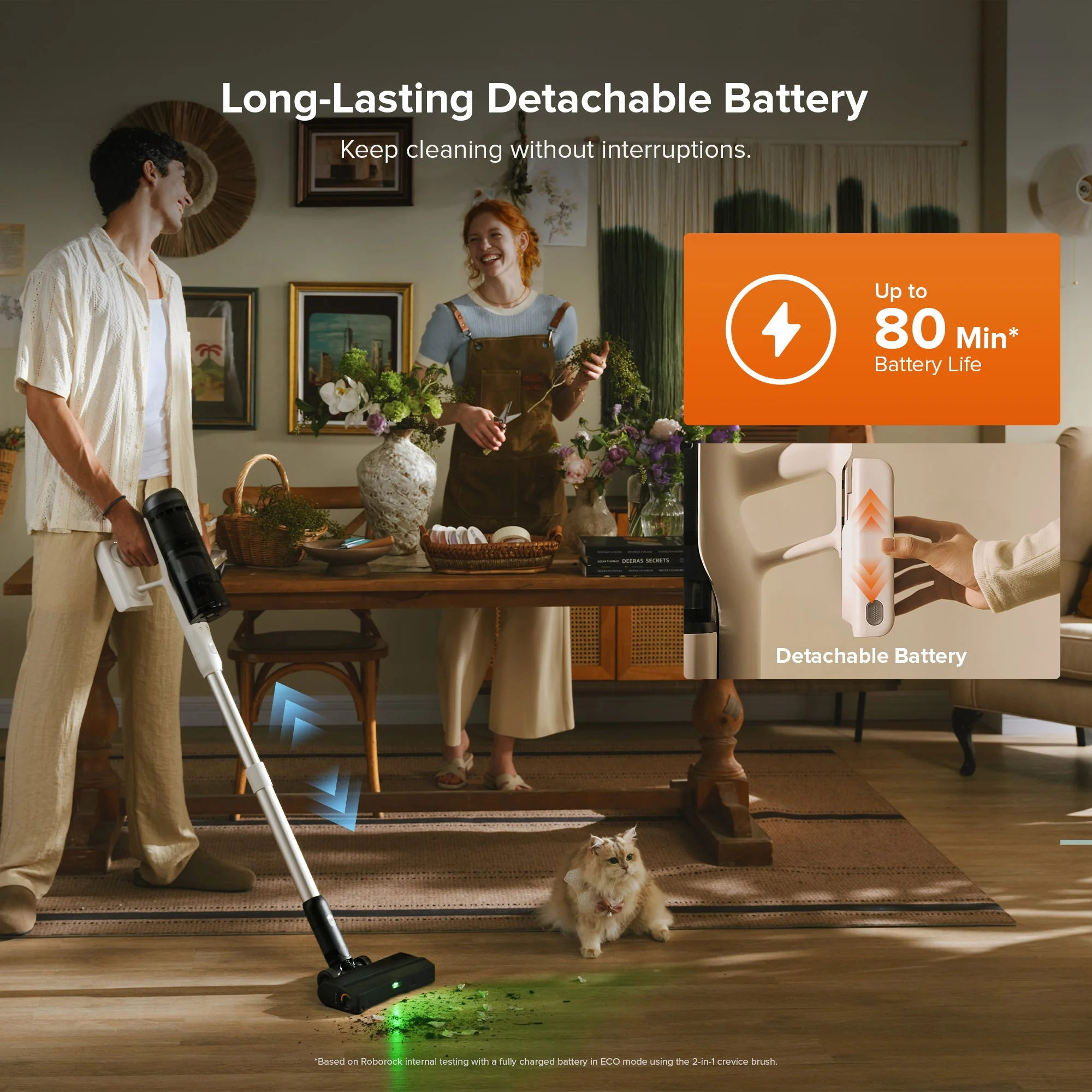 Roborock H60 Hub Pro Cordless Stick Vacuum Cleaner - Image 8