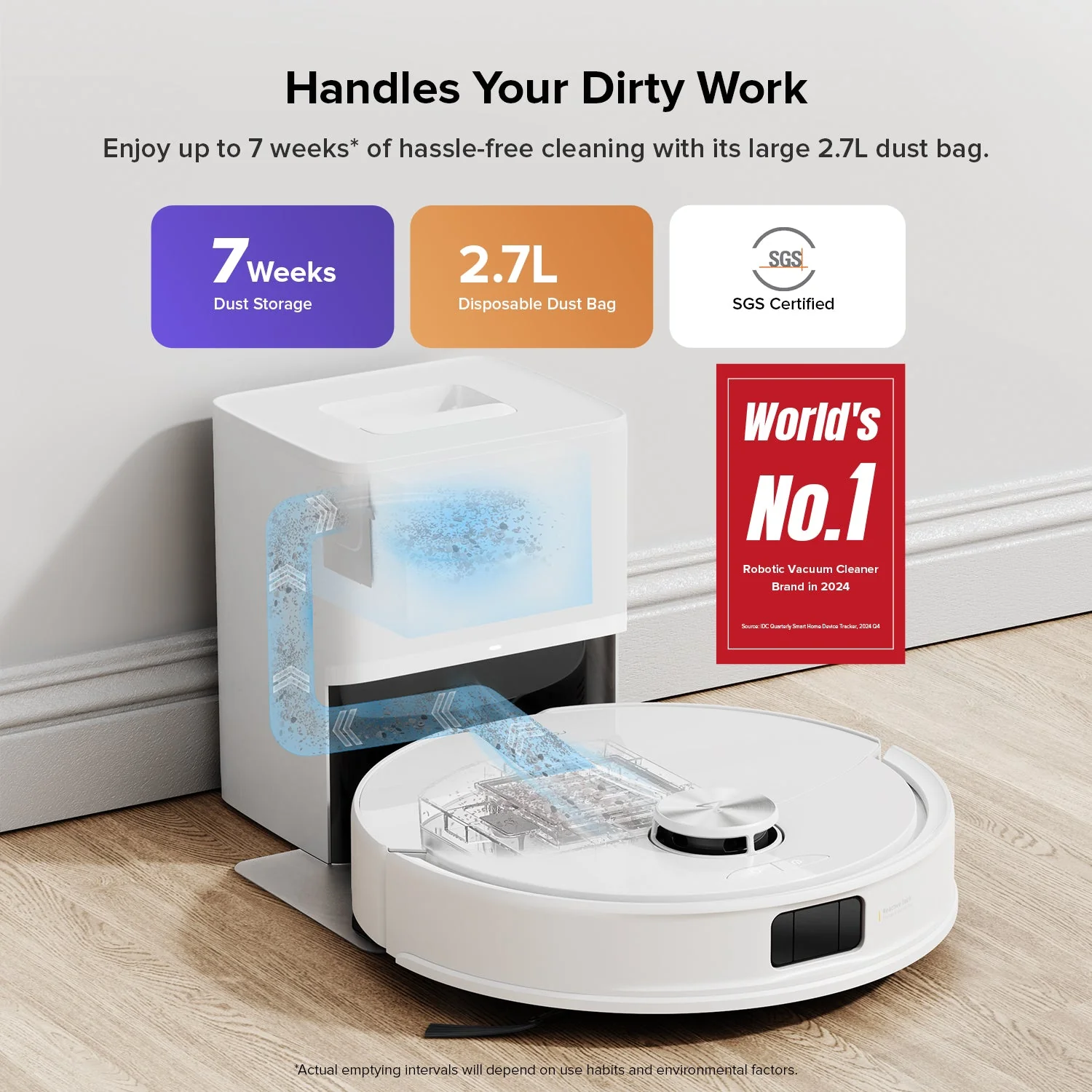 Roborock Q10 S5+ Robot Vacuum and Mop with Auto-Empty Dock - Image 10