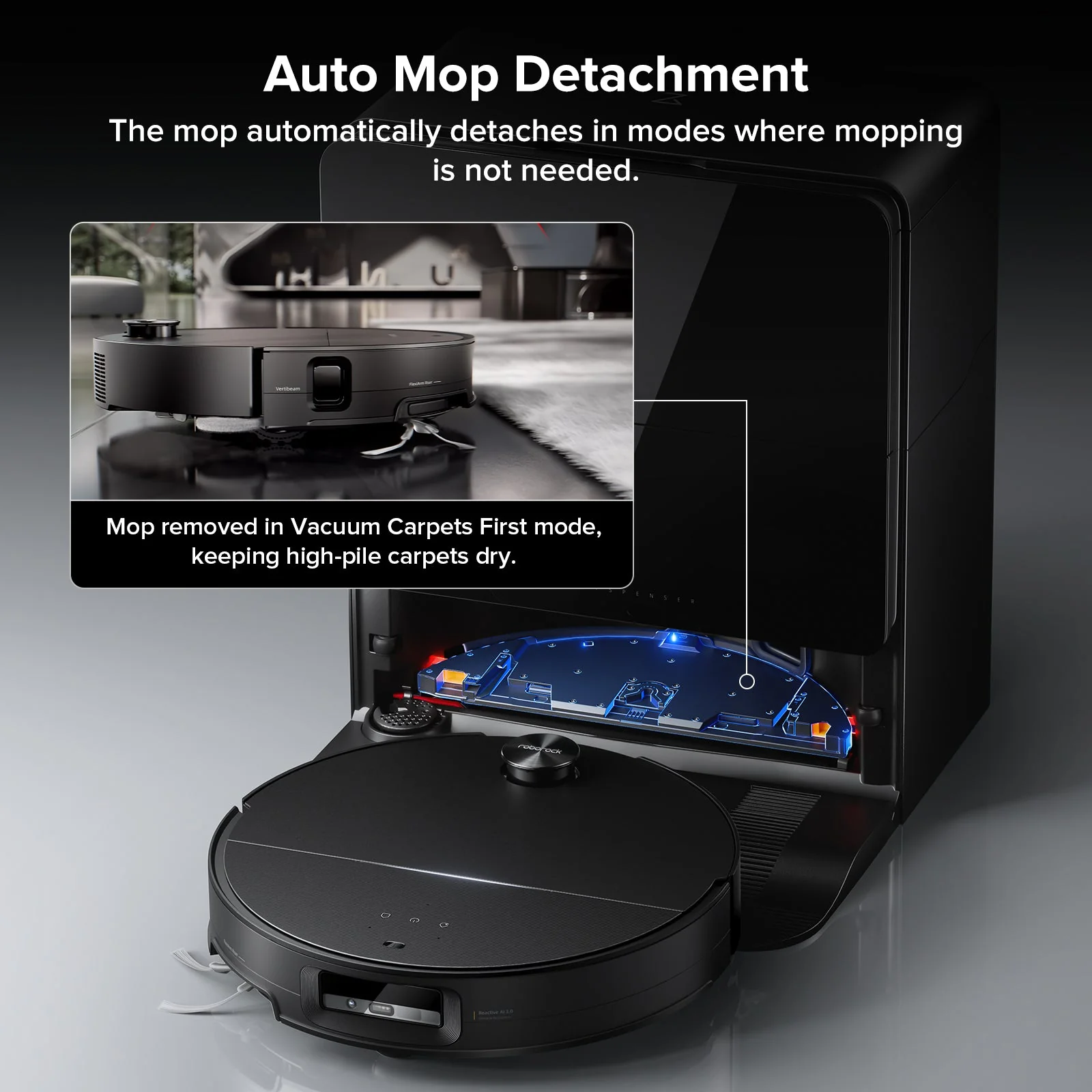 Roborock Saros 10 Robot Vacuum with Dual Anti-tangle System - Image 6