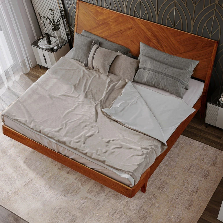 Rorns Gazelle Platform Bed Frame With Headboard - Image 8