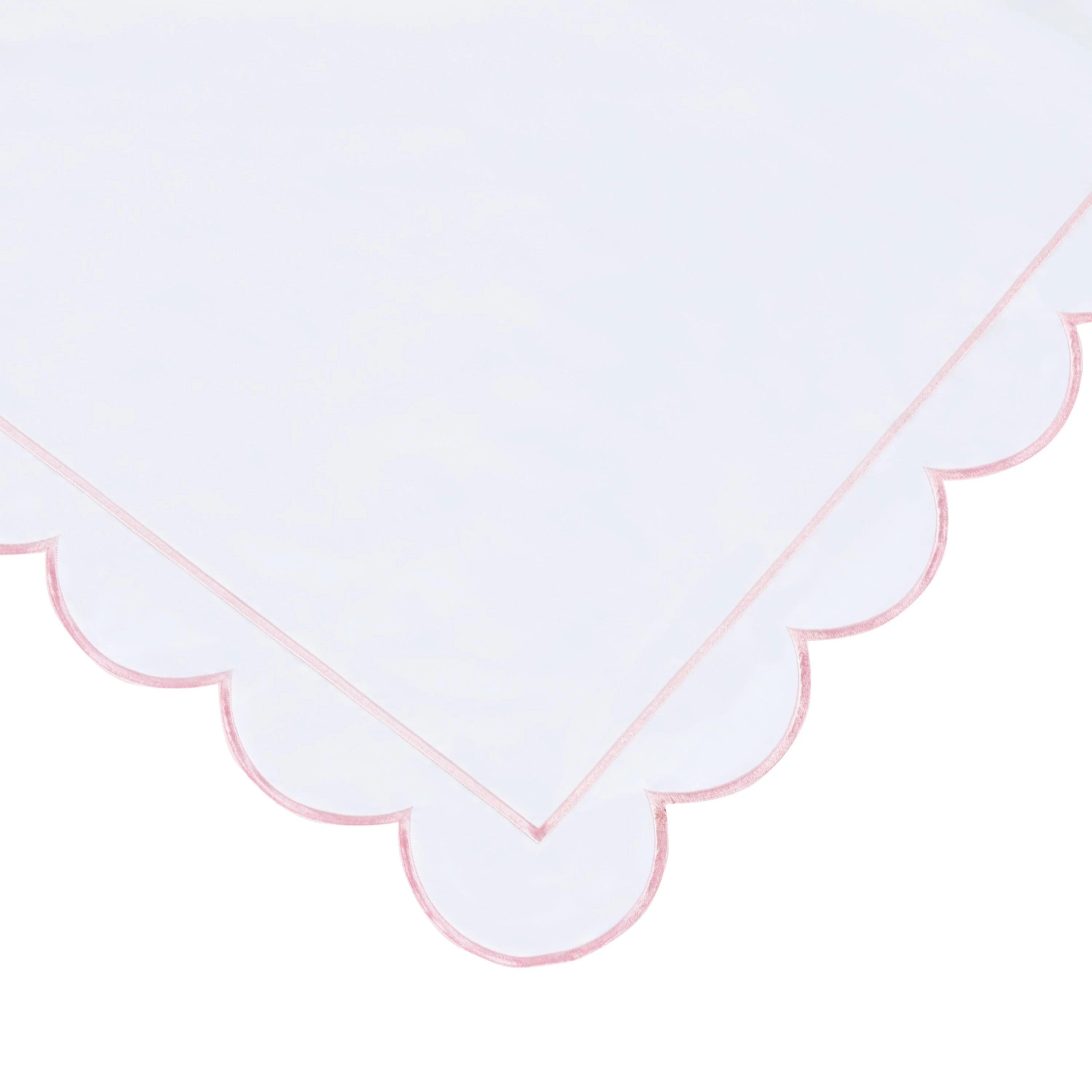 Scallop Frame Embroidered Cotton Percale Duvet Set - Image 7