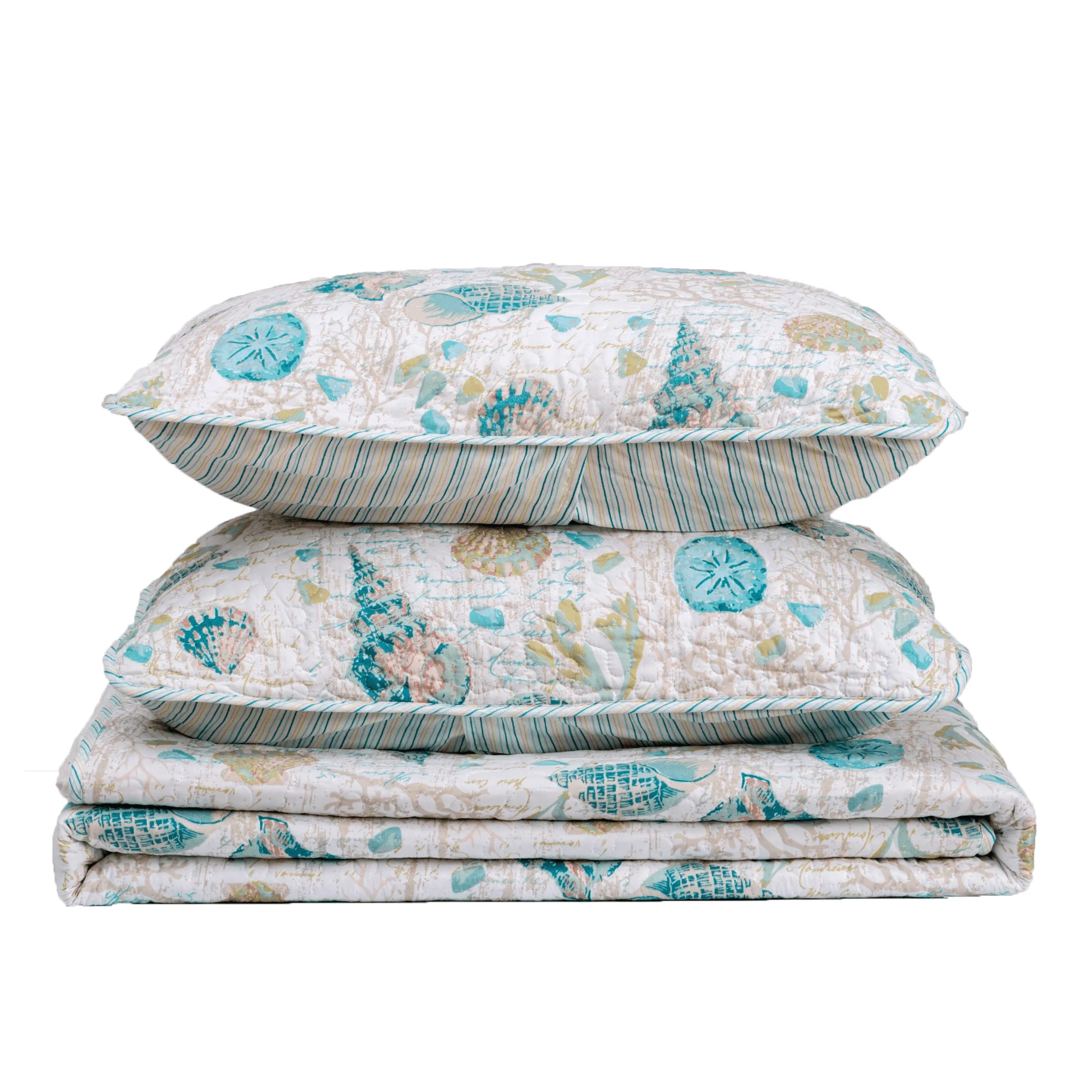 Seashell & Coral Quilt Set - Westsands Collection - Image 4