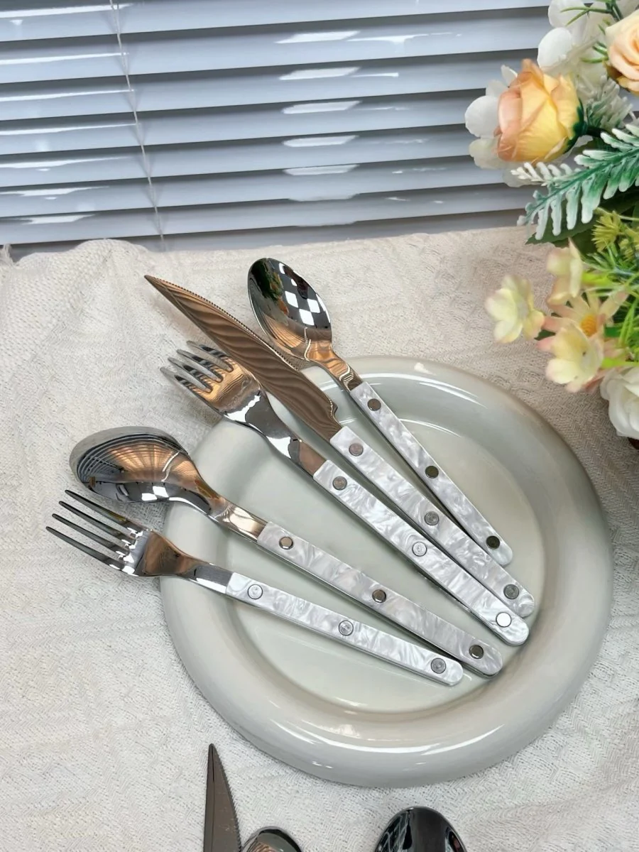 Set Of 10 Pcs Modern Nebula Cutlery, Flatware Set - Image 13